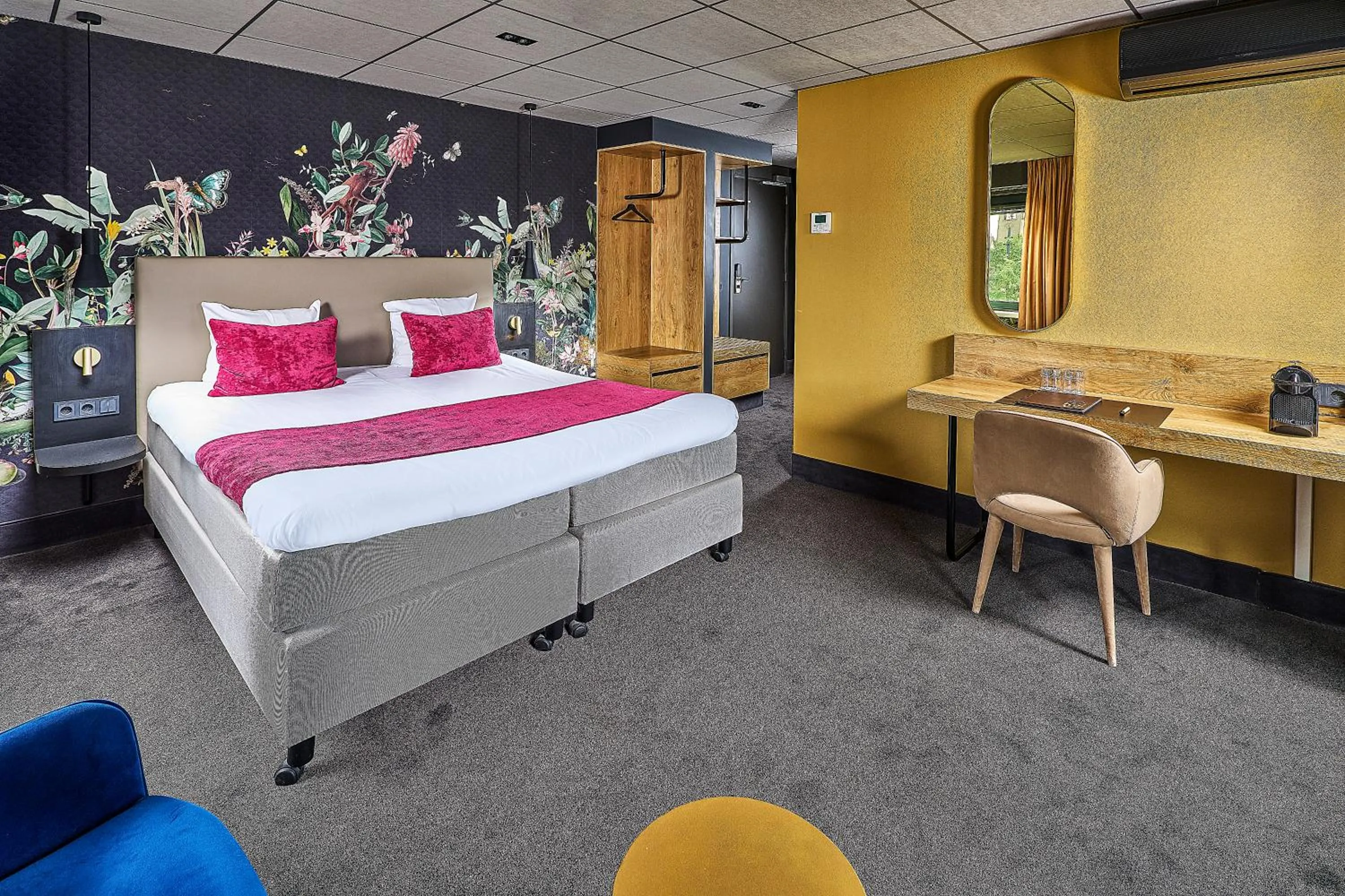 Bedroom, Bed in Hotel Restaurant Grandcafé 't Voorhuys