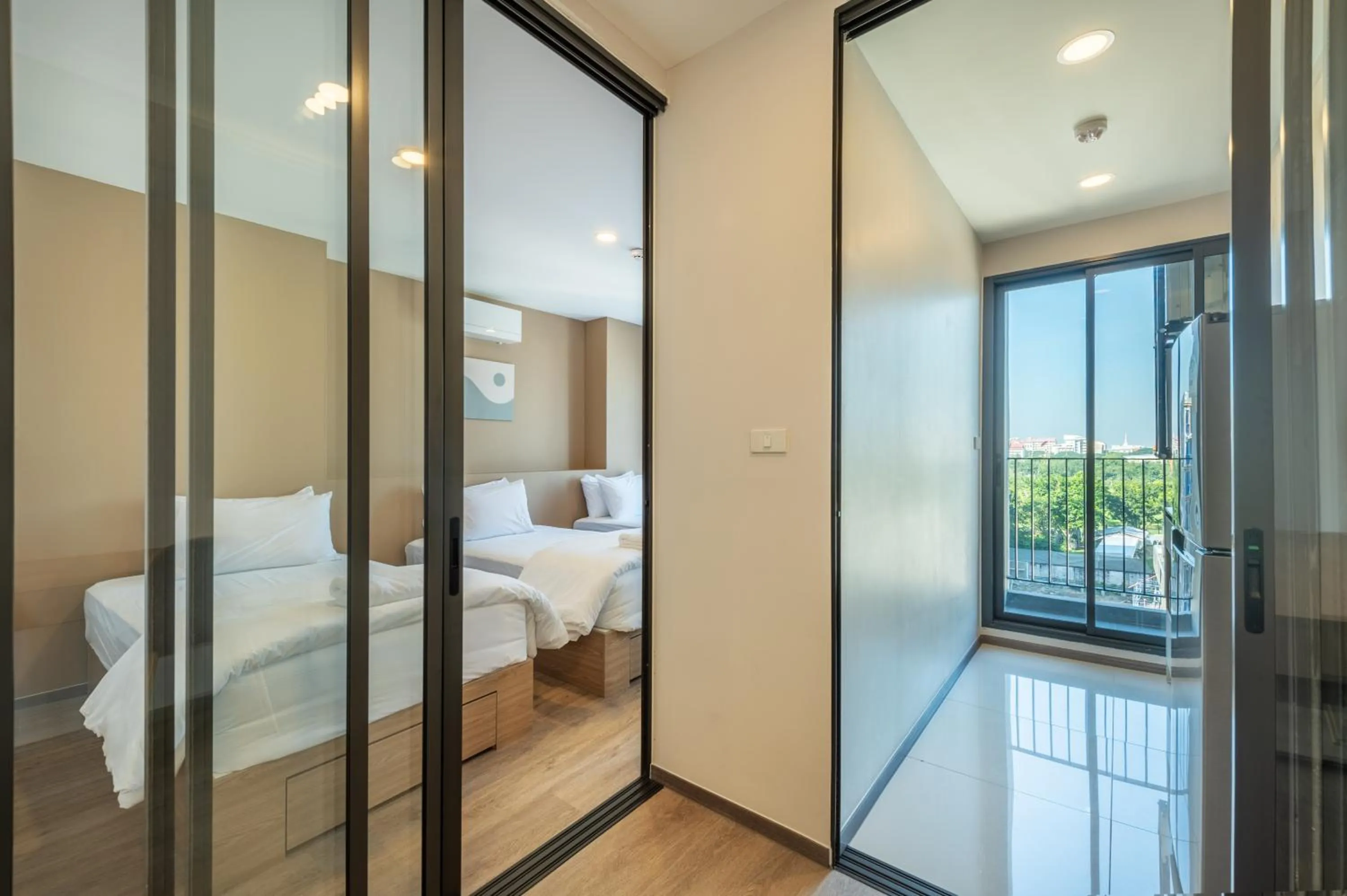 Bed in Salaya One Hotel & Service Apartment