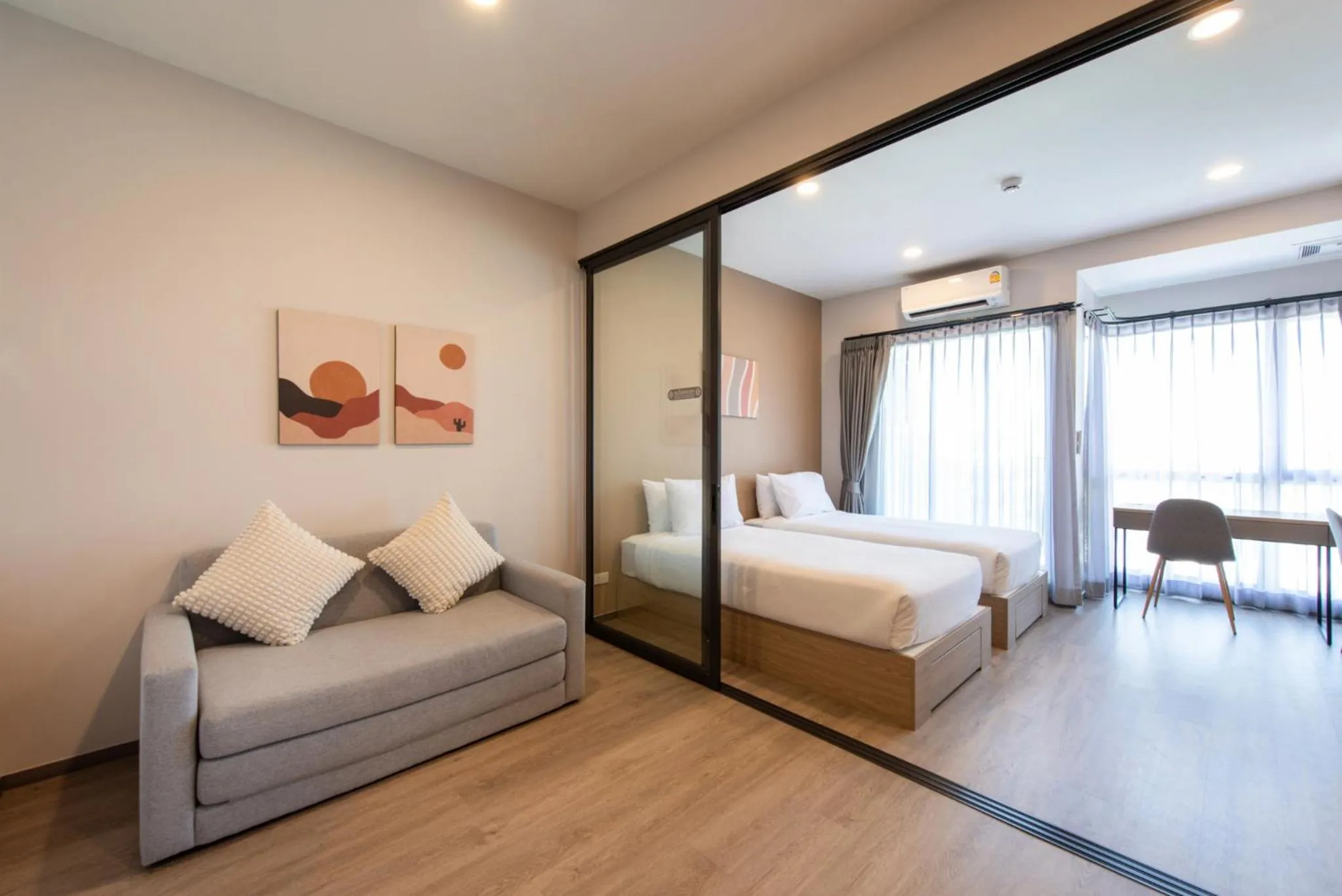Bed in Salaya One Hotel & Service Apartment