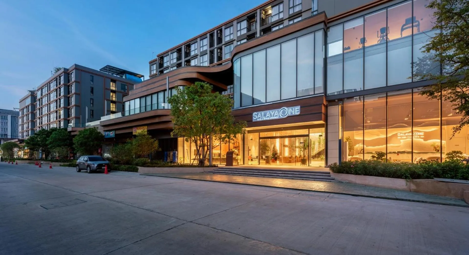 Property building in Salaya One Hotel & Service Apartment