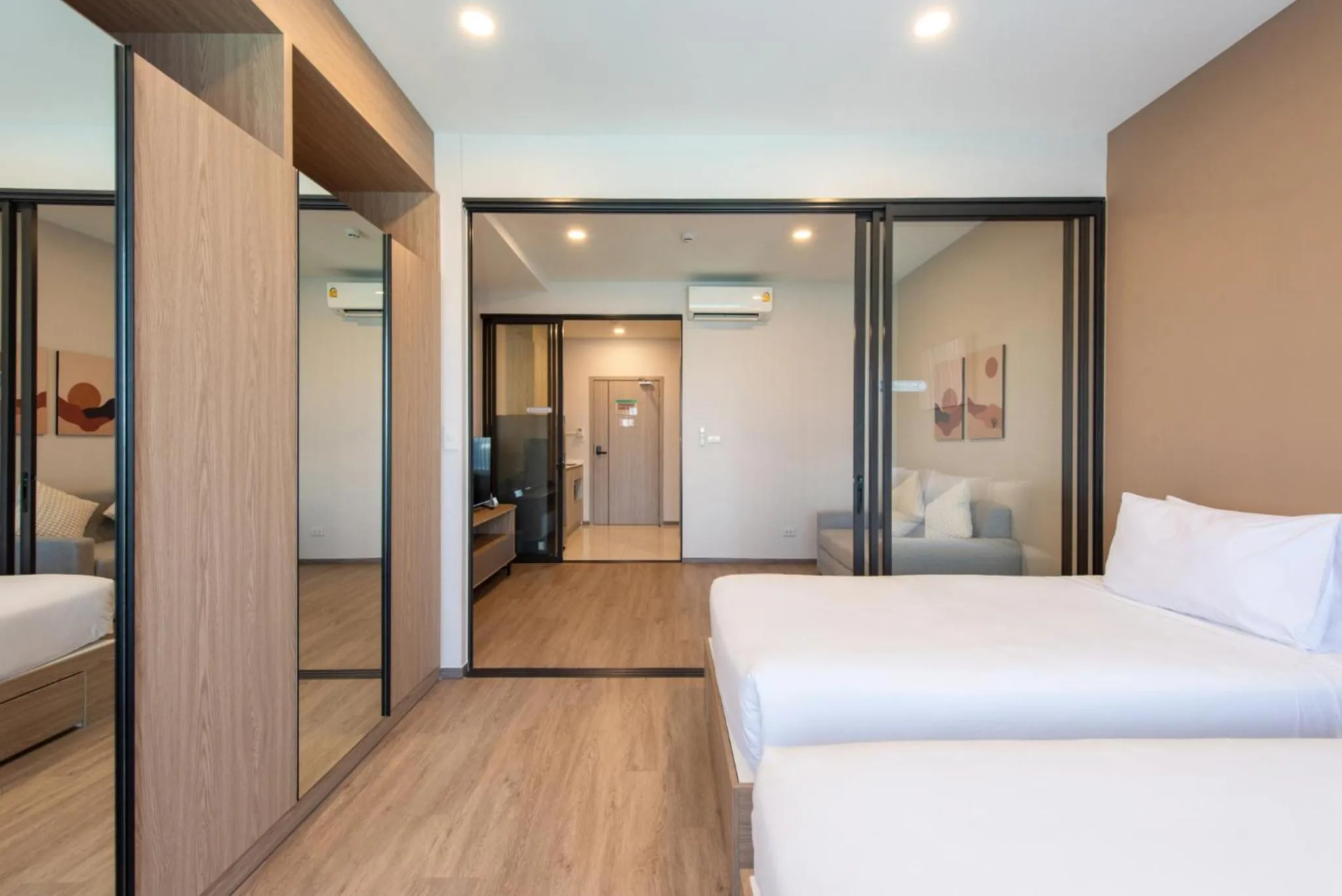 Bed in Salaya One Hotel & Service Apartment