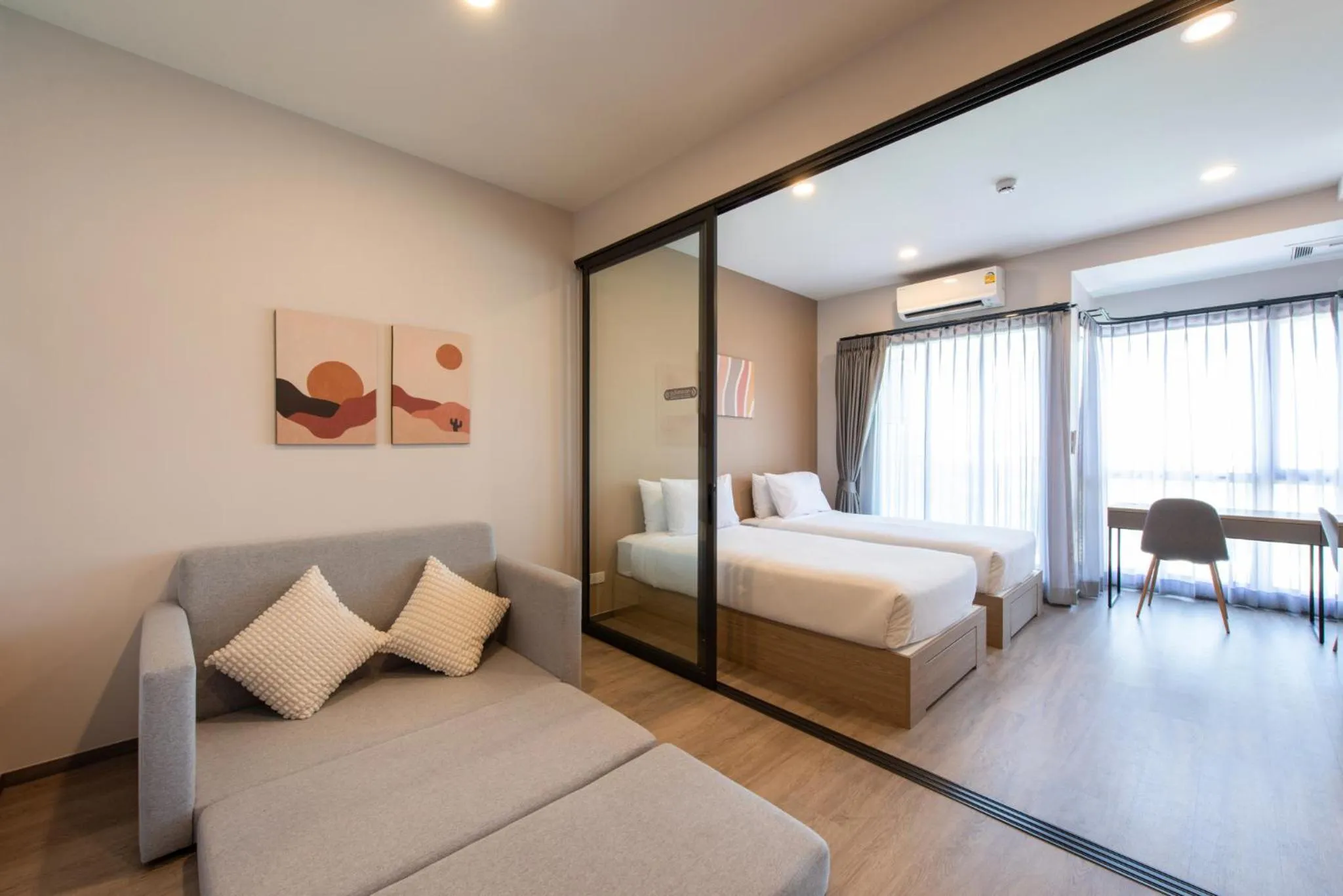 Bed in Salaya One Hotel & Service Apartment