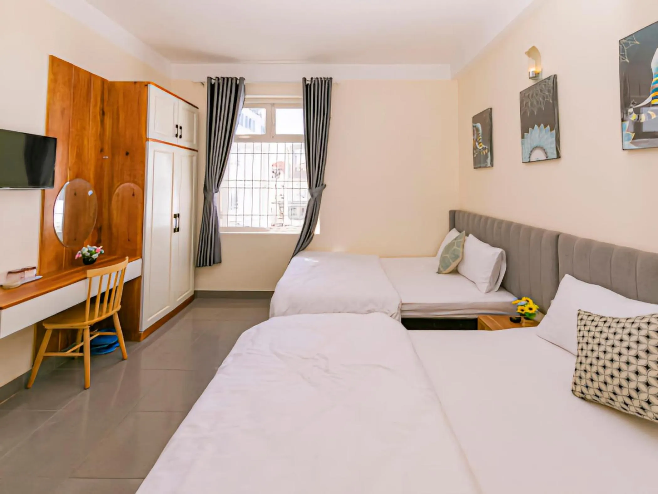 Bed in Thang Lap Hotel