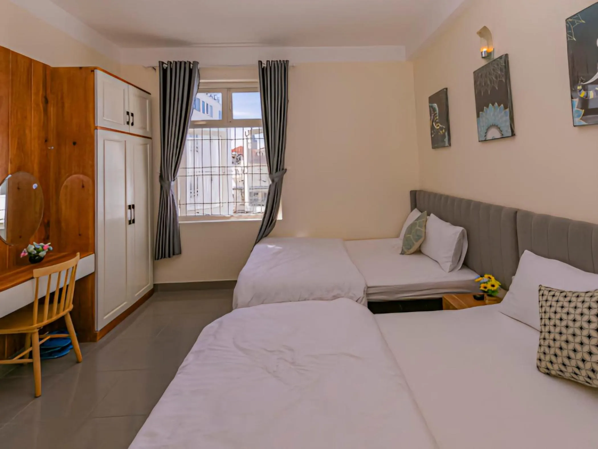 Bed in Thang Lap Hotel