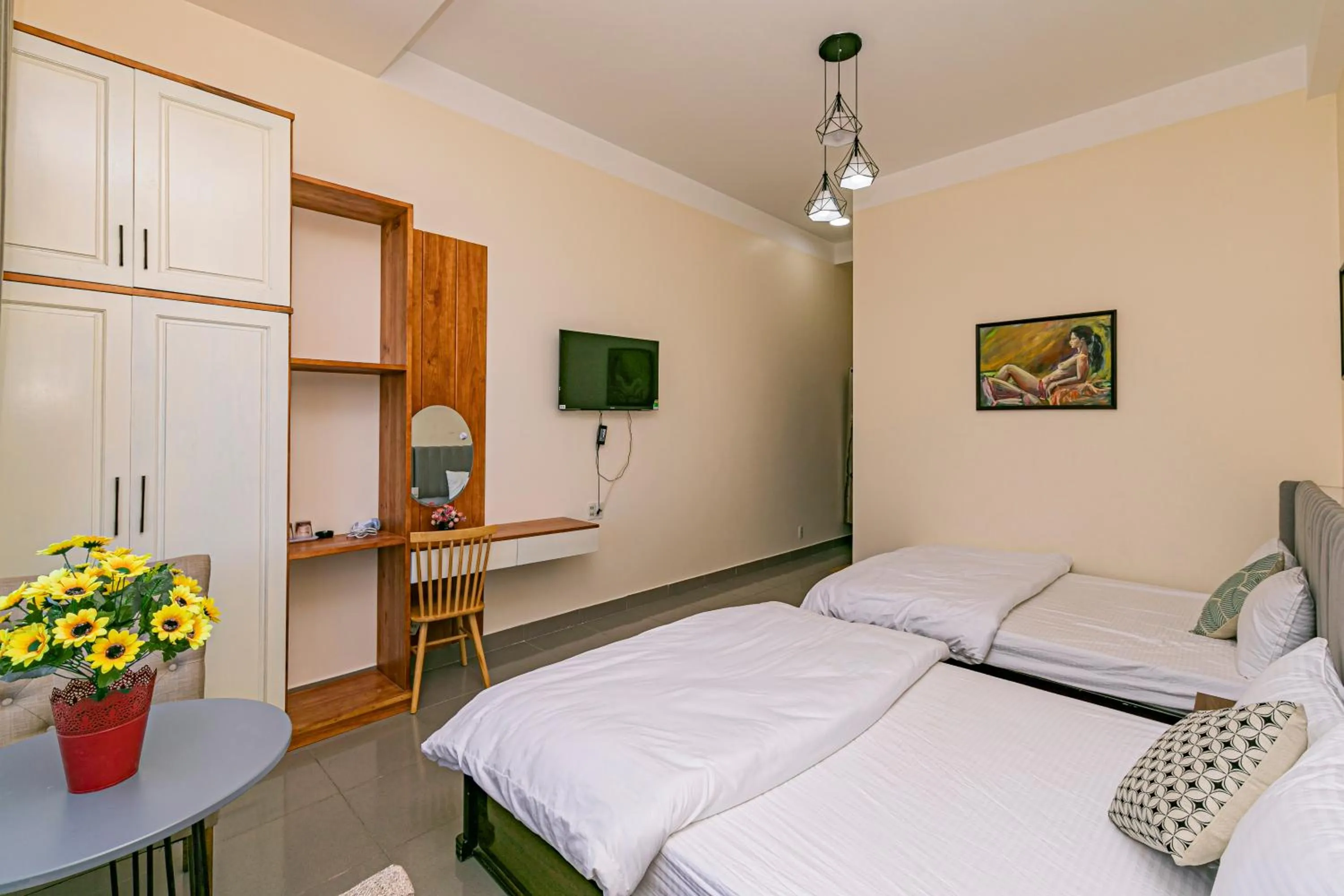 Bed in Thang Lap Hotel