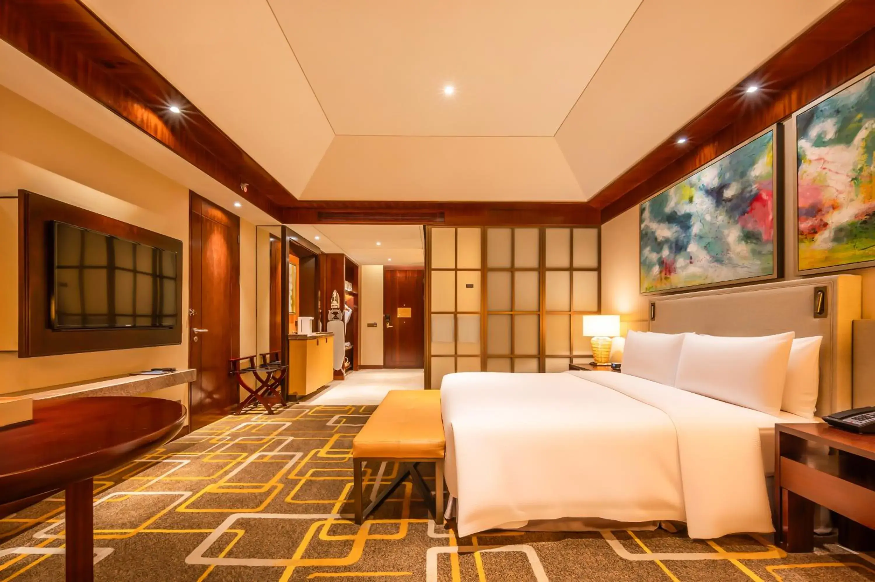 King Room with Roll-In Shower - Disability Access in Hilton Qingdao Golden Beach 丨1 hour's drive to China Fisheries and Seafood Expo King Room with Roll-In Shower - Disability Access in Hilton Qingdao Golden Beach 丨1 hour's drive to China Fisheries and Seafood Expo