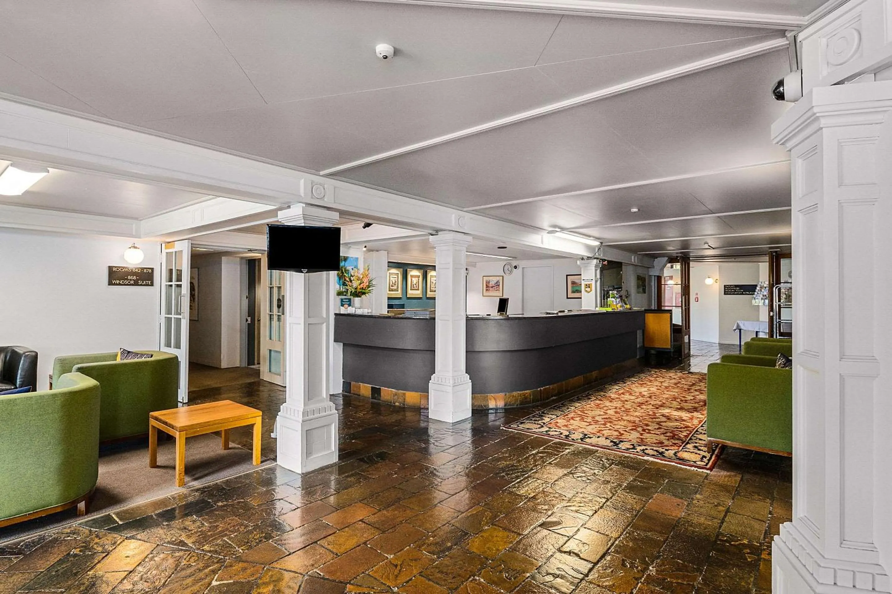 Lobby or reception in The Angus Hotel