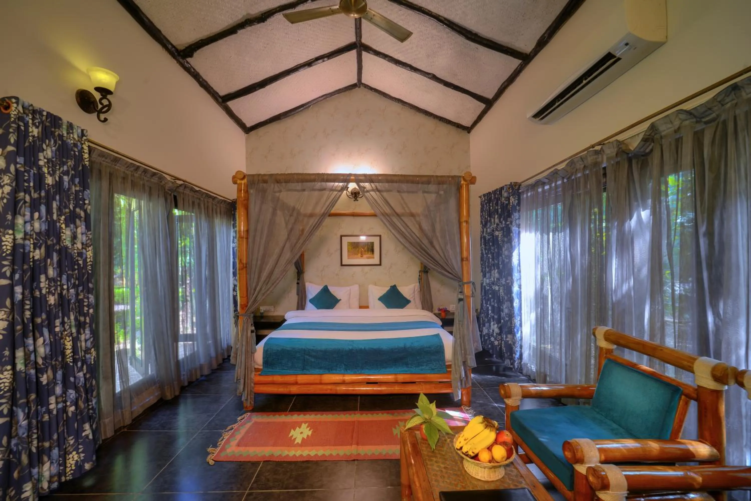 Bed in Aranyak Resort