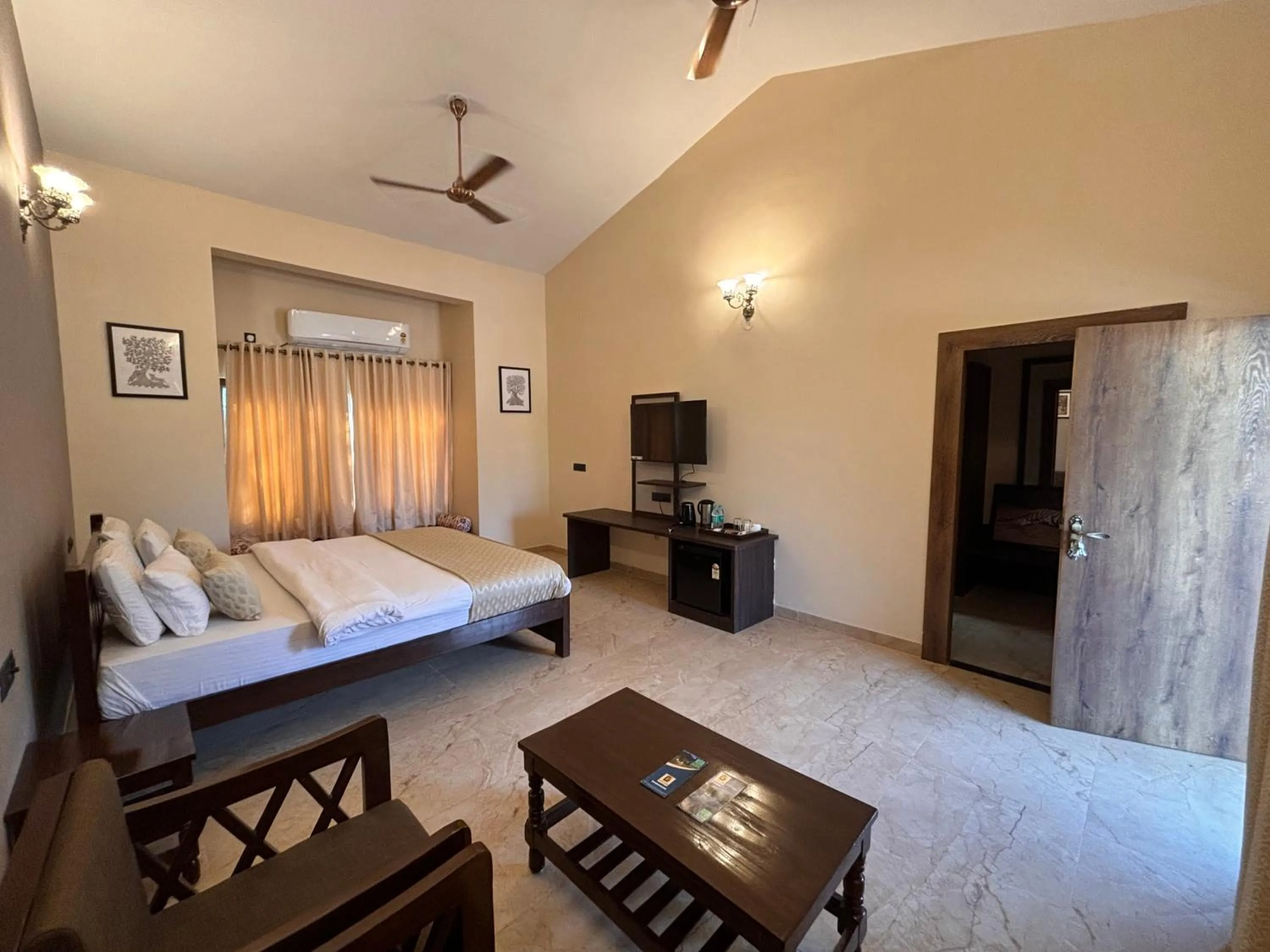 Bed in Aranyak Resort