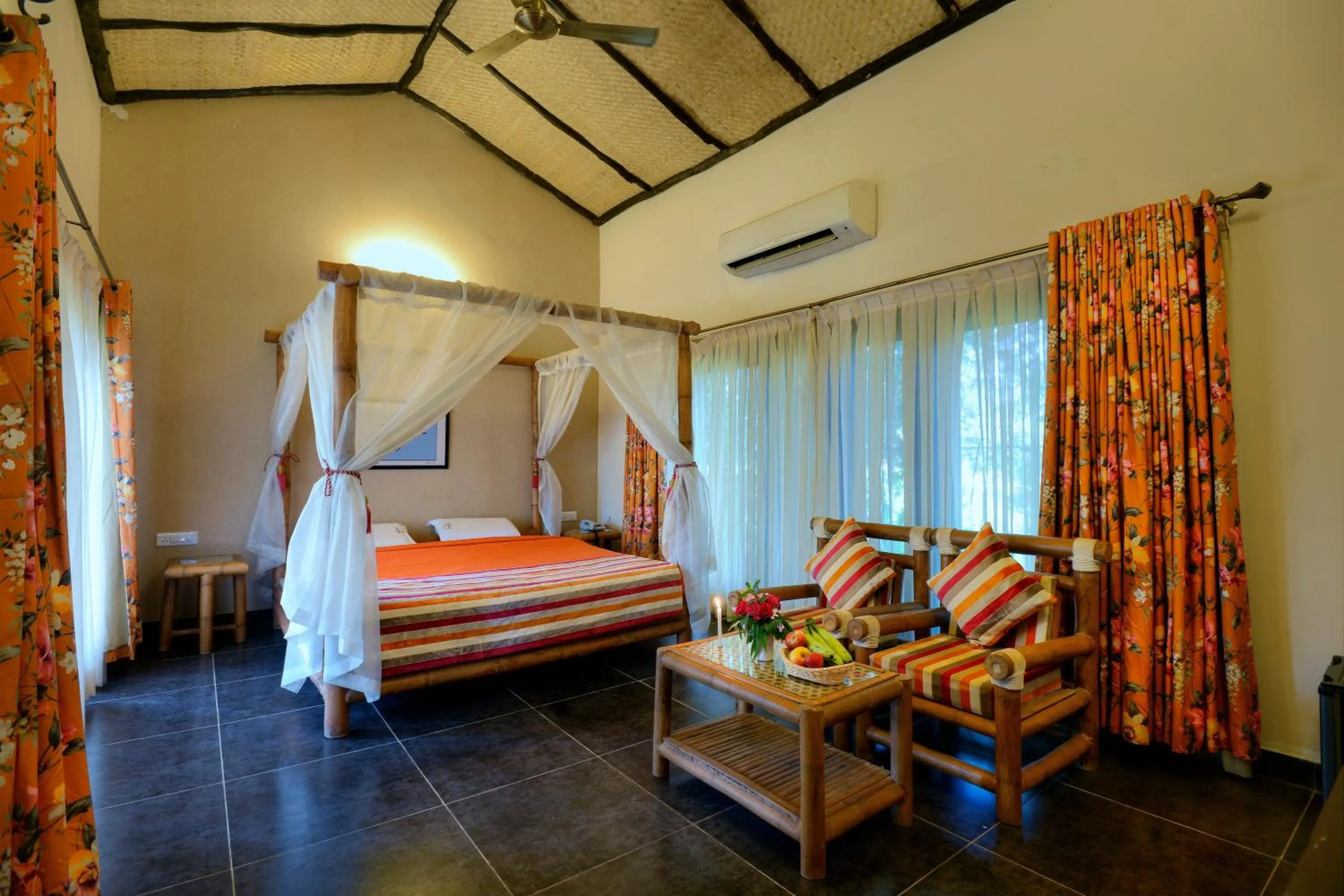 Bed in Aranyak Resort