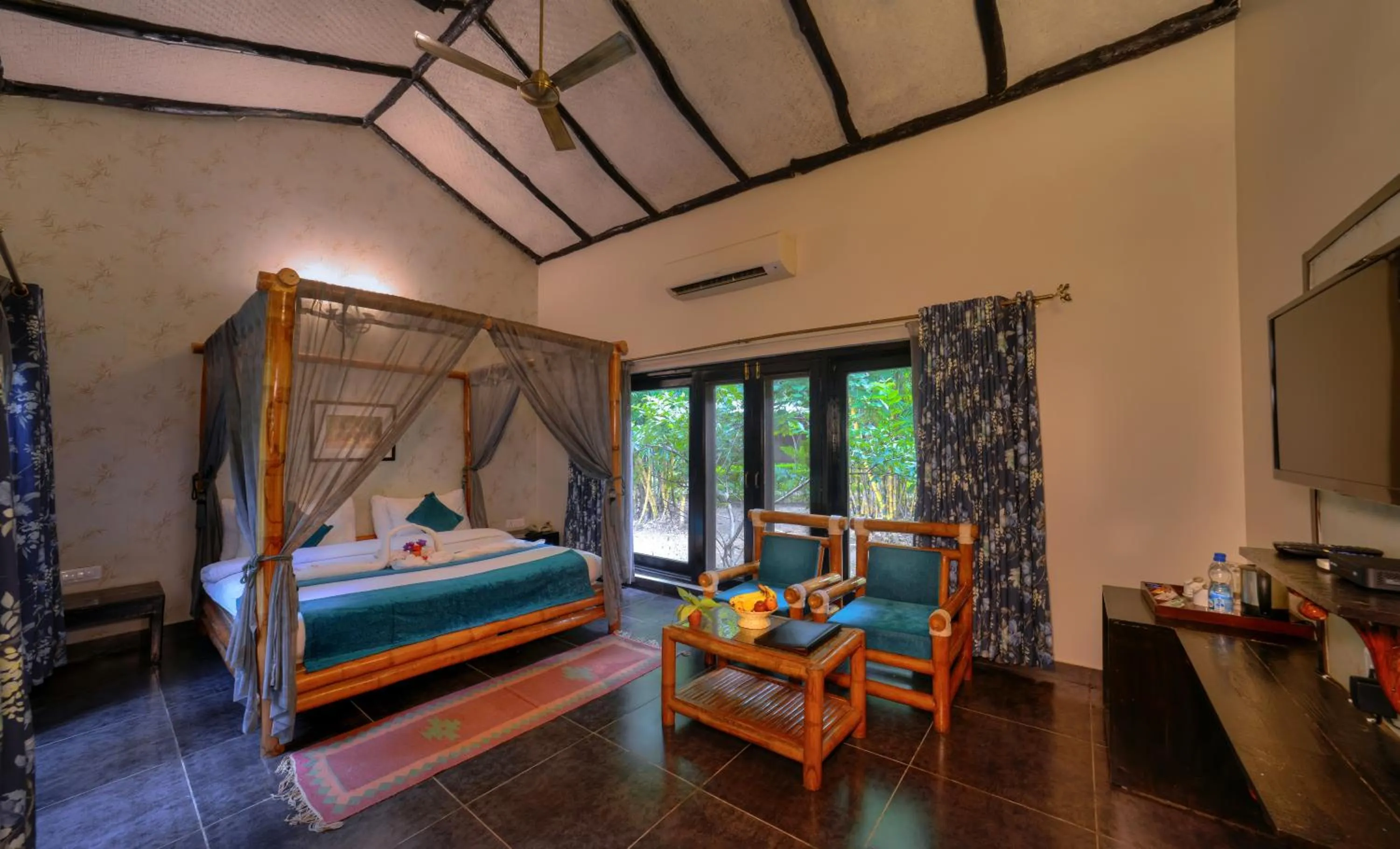 Bed in Aranyak Resort