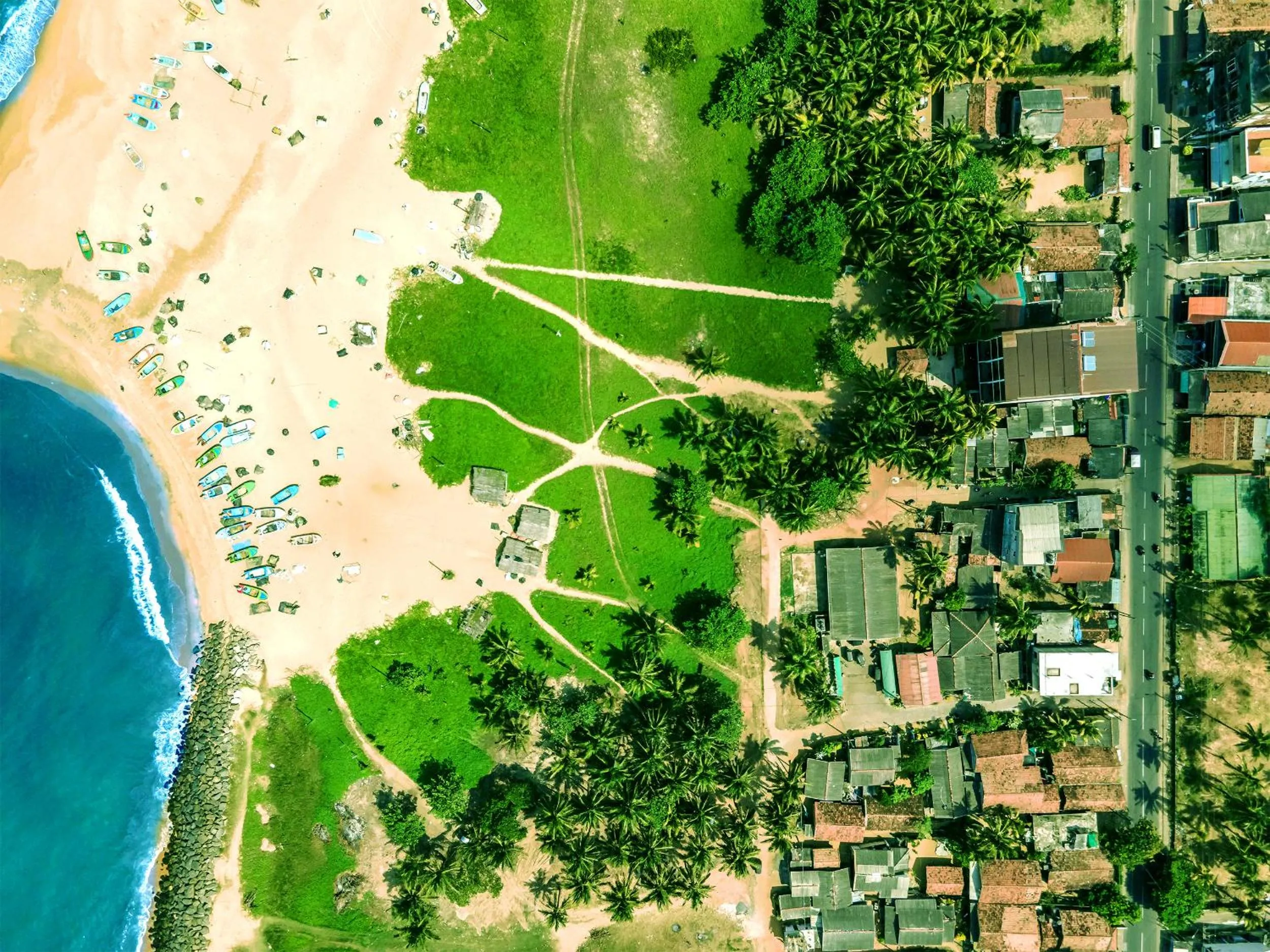 Bird's eye view in Beverly Beach Negombo