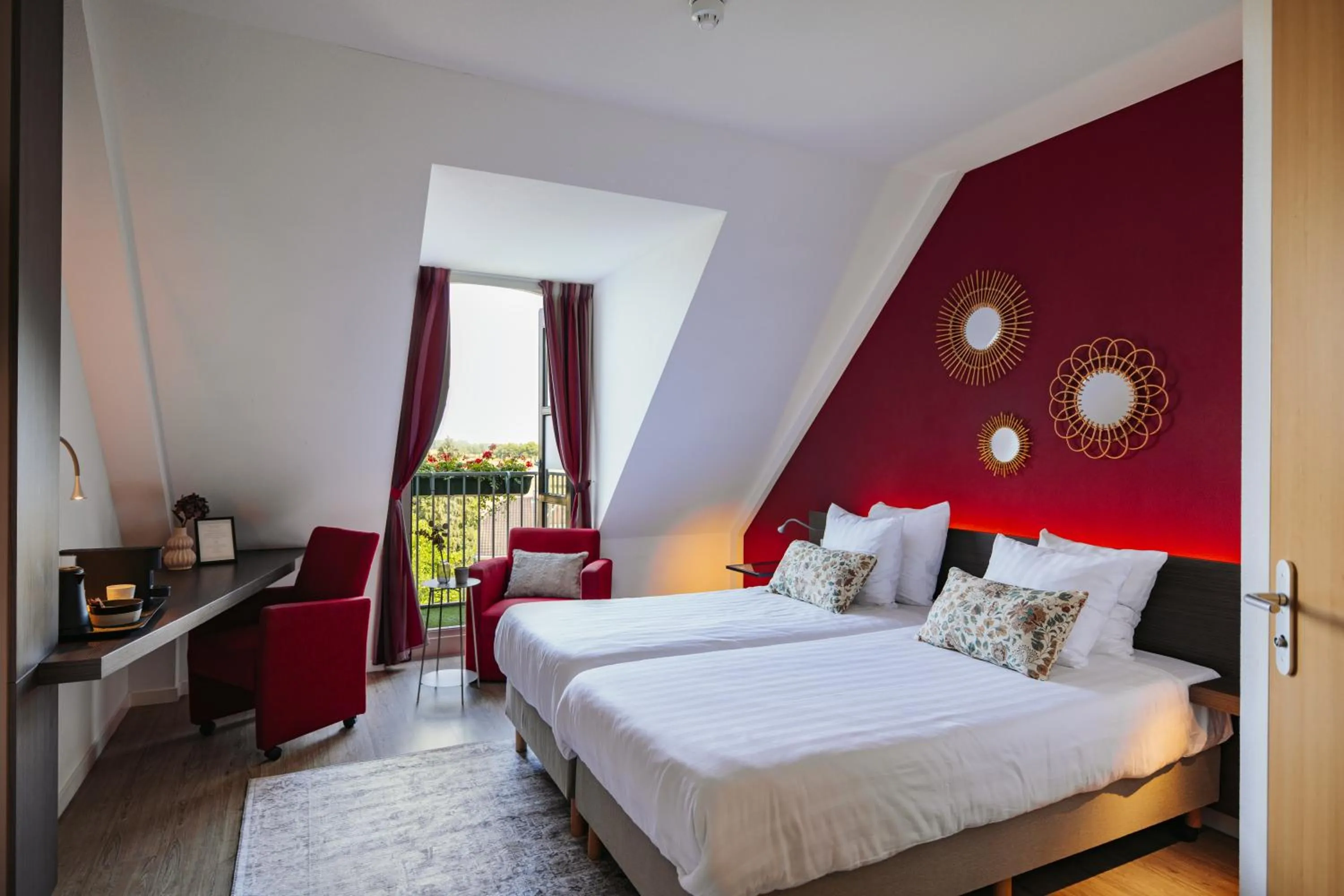 Bedroom, Bed in Hotel Hoogeerd by Flow Niftrik - Nijmegen