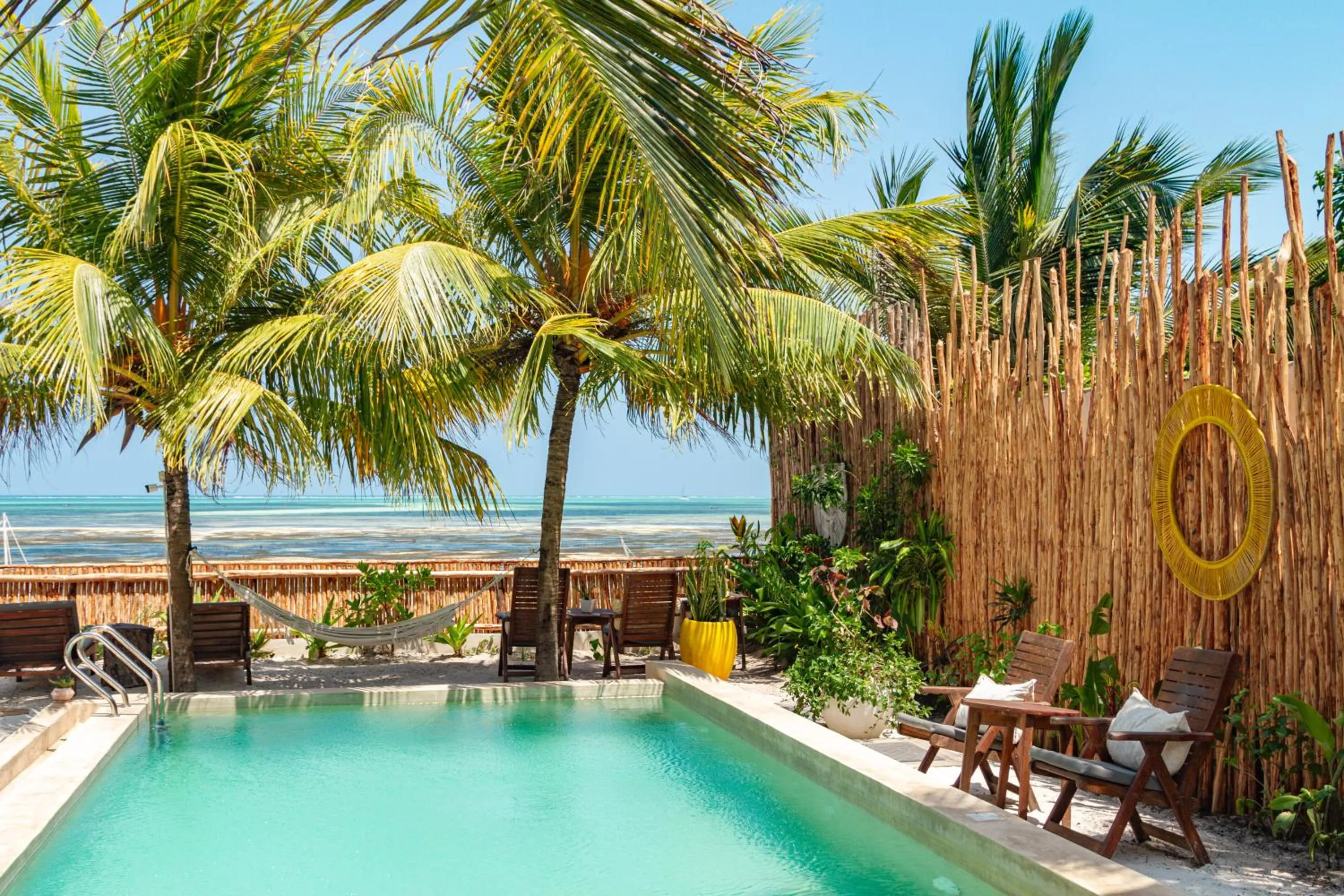 Pool view in Babu Villas