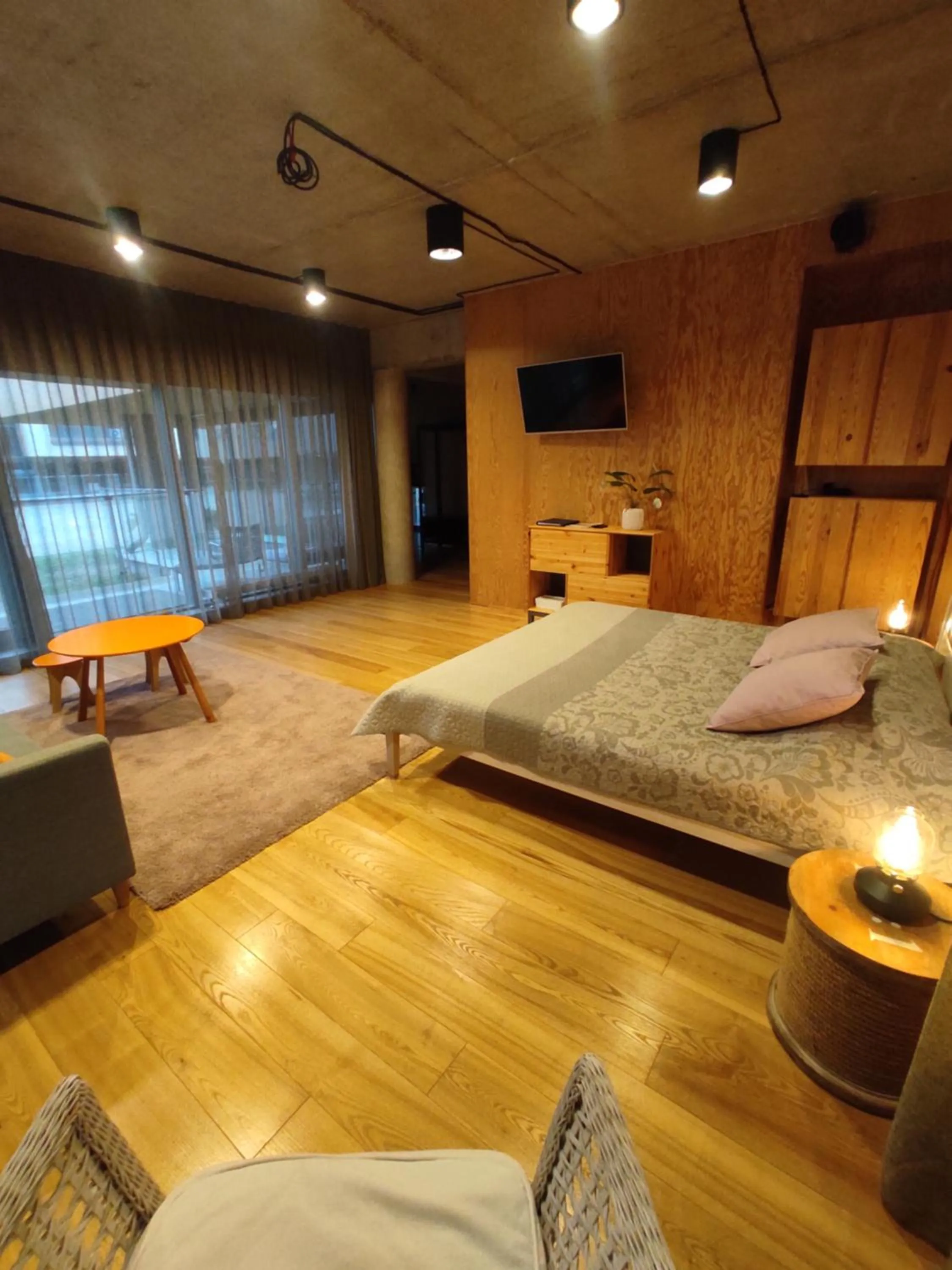 Bed in Saules Club Apart Hotel