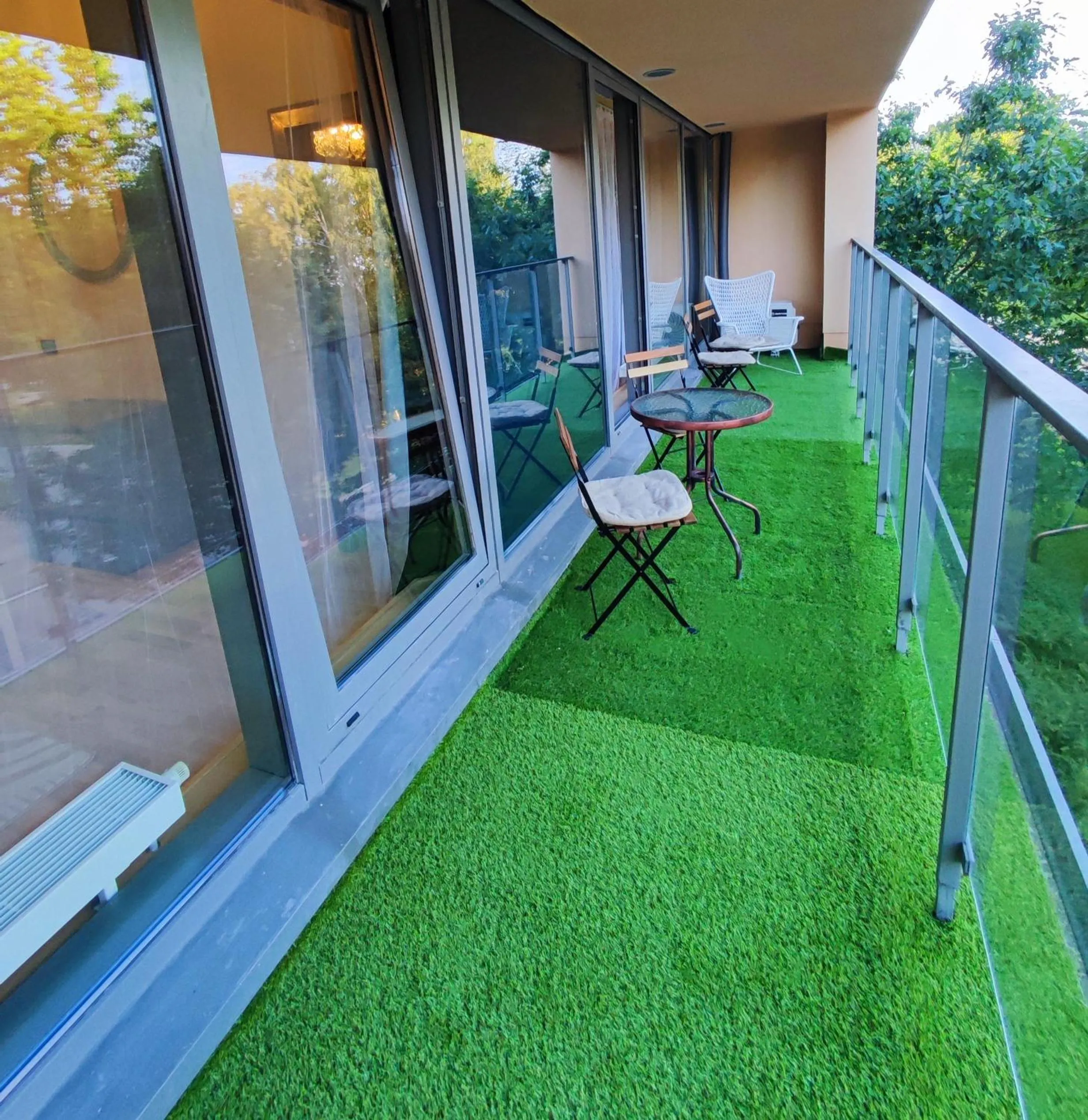 Balcony/Terrace in Saules Club Apart Hotel