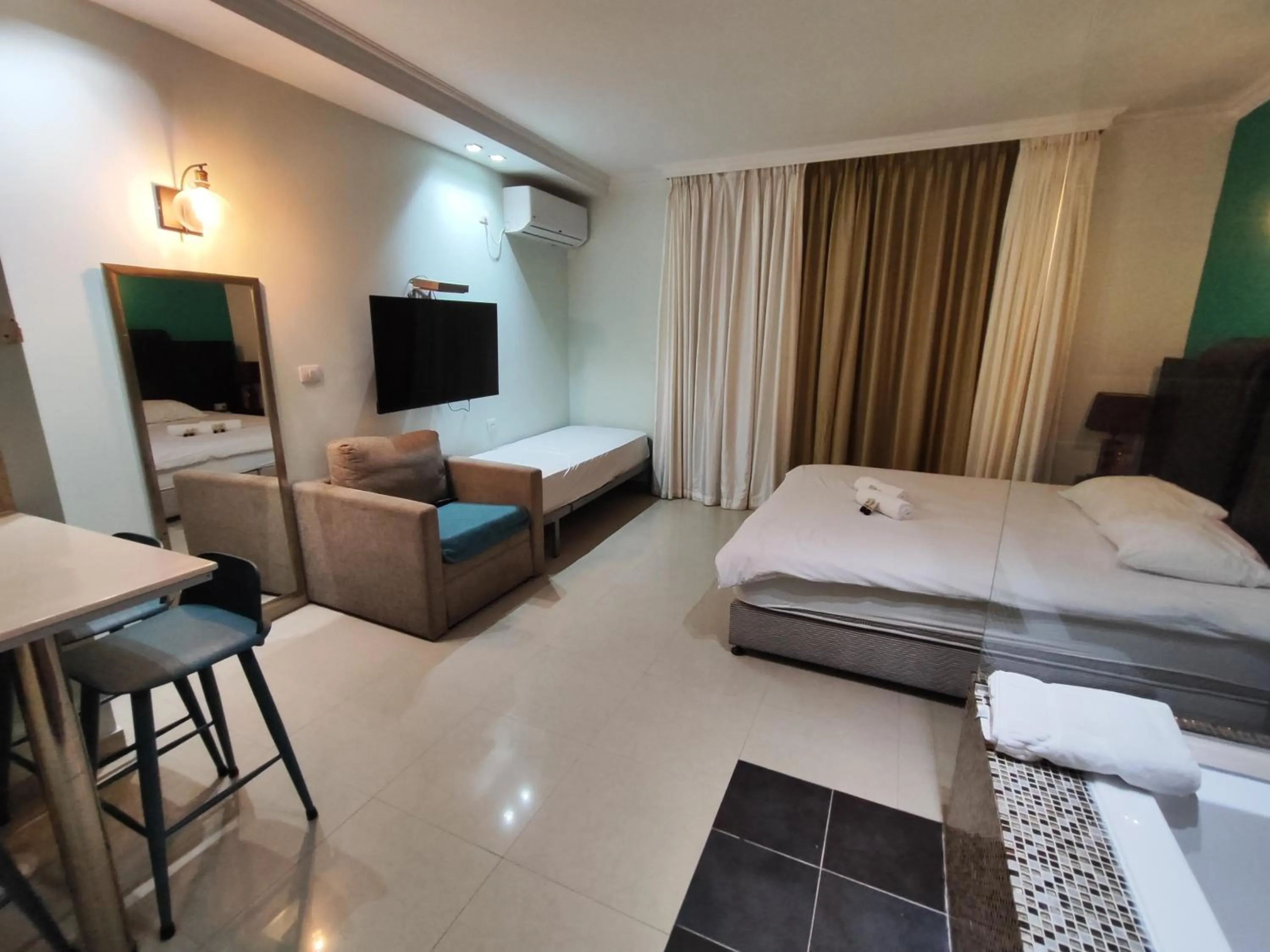 Bed in Marina Beach Hotel