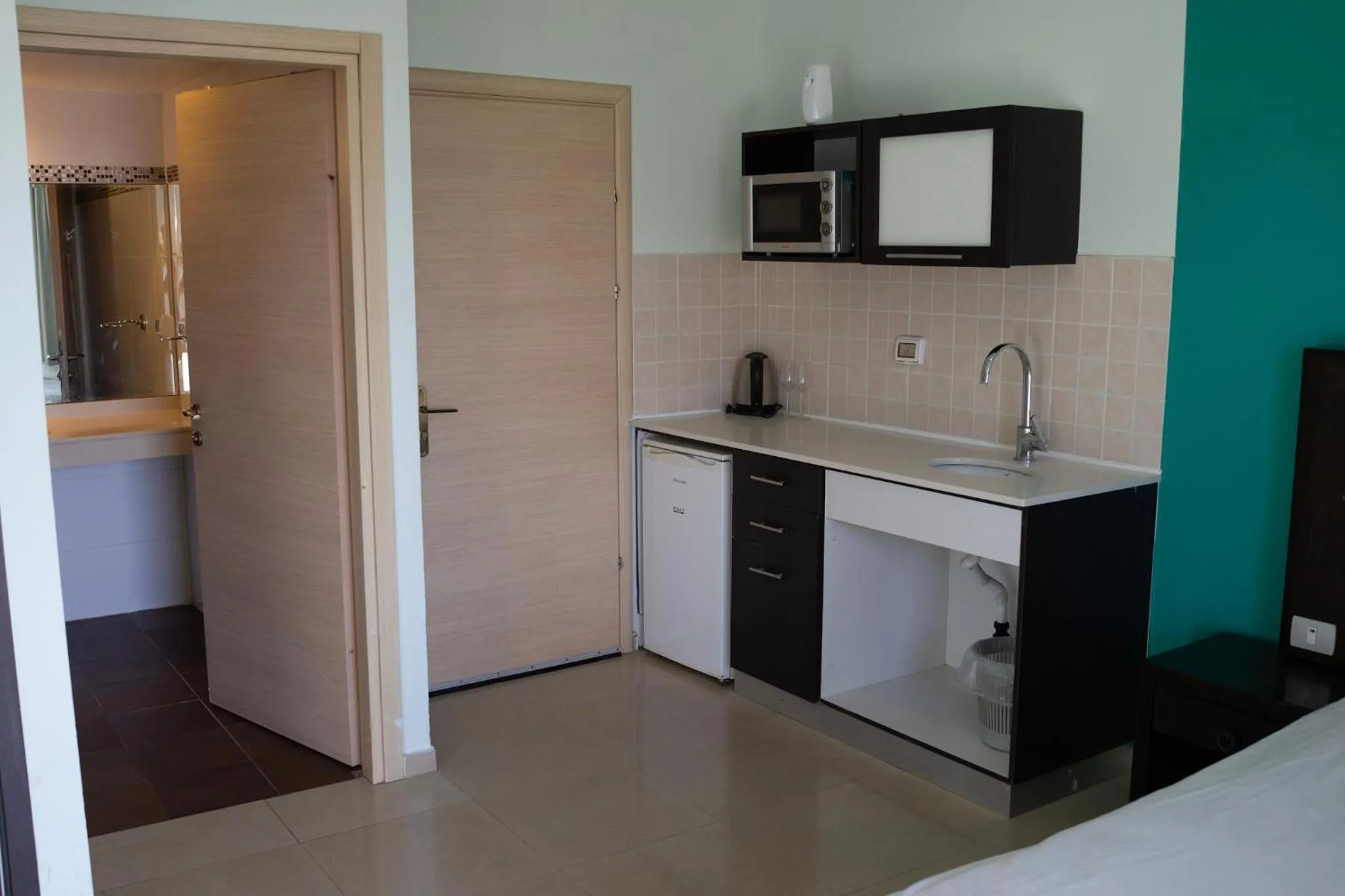 Kitchen or kitchenette in Marina Beach Hotel