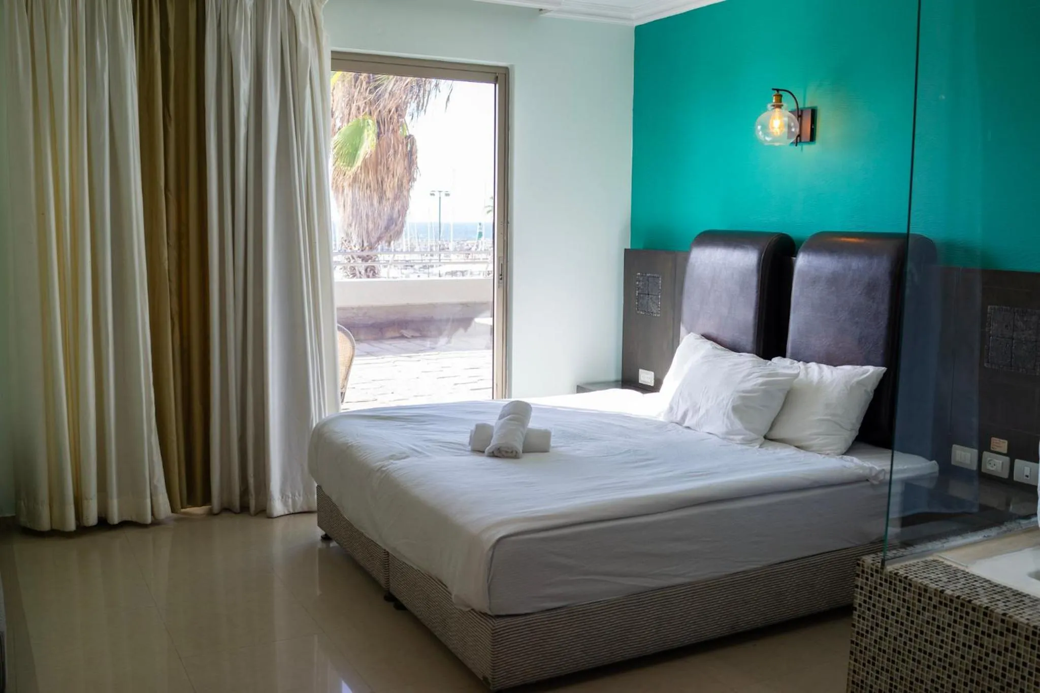 Bed in Marina Beach Hotel