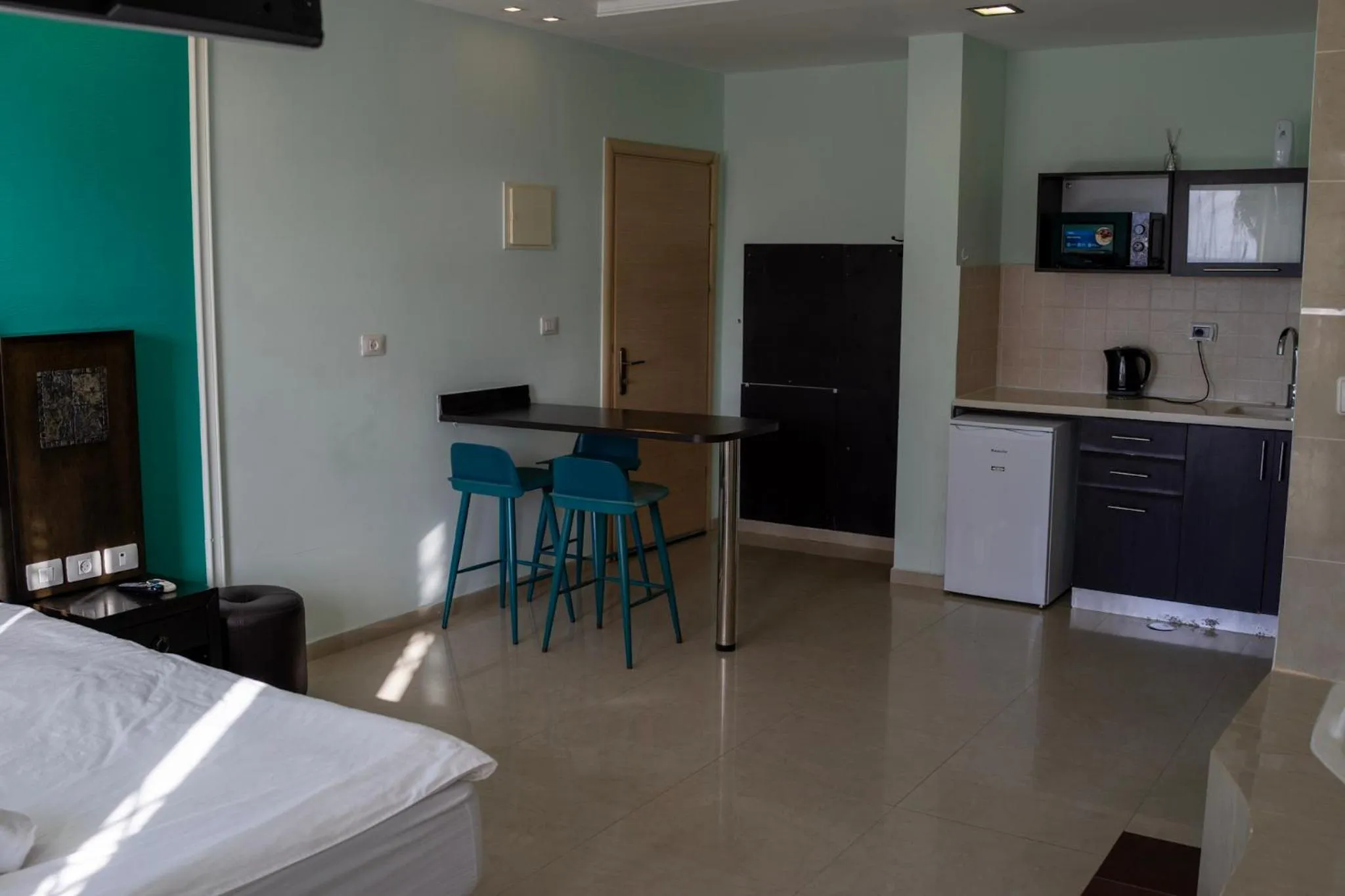 Kitchen or kitchenette in Marina Beach Hotel