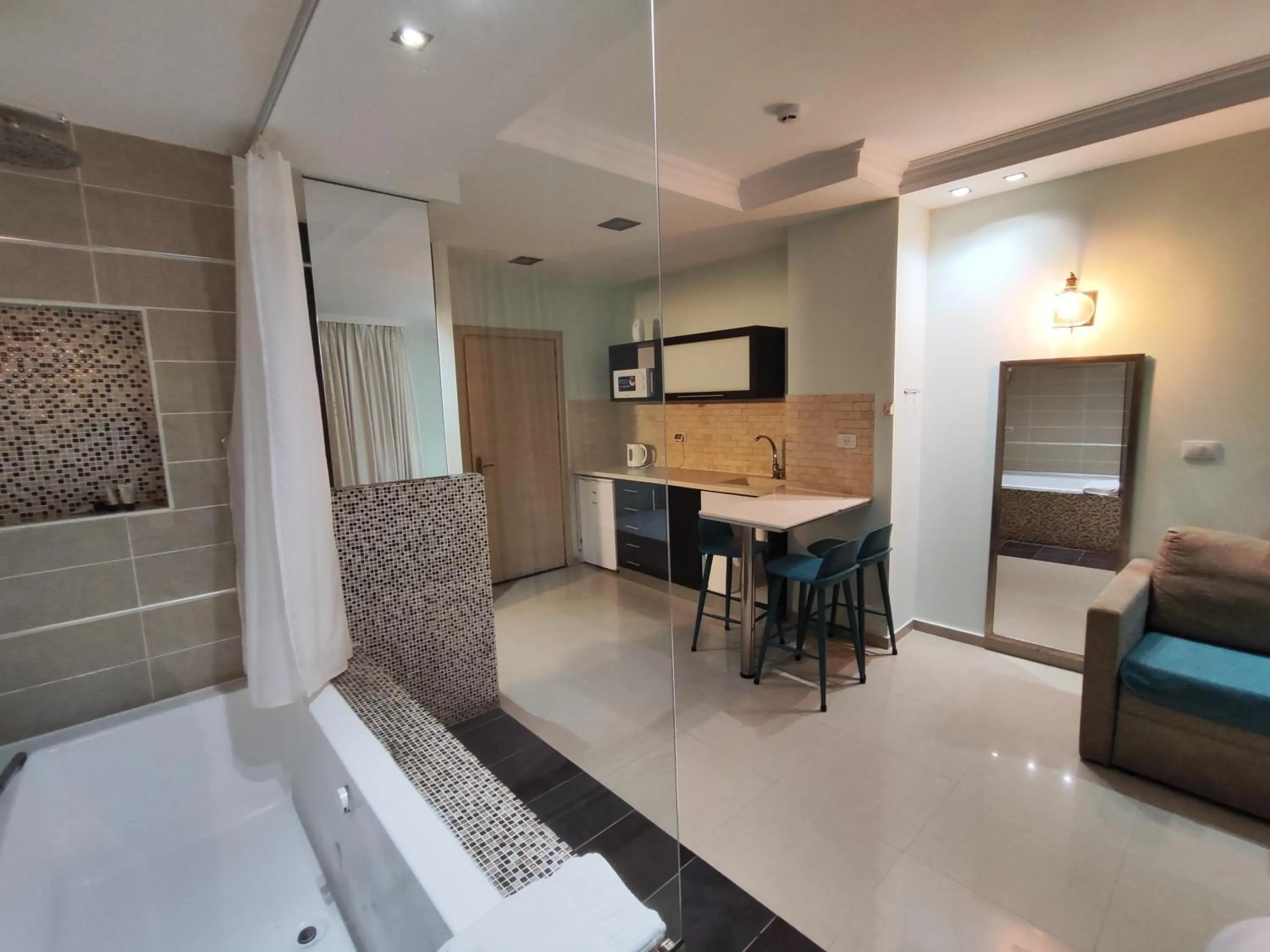 Kitchen or kitchenette in Marina Beach Hotel