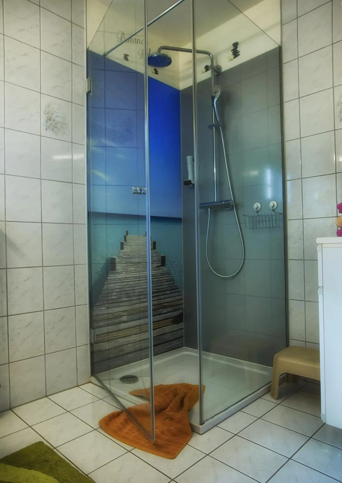Shower in Gästehaus Götz