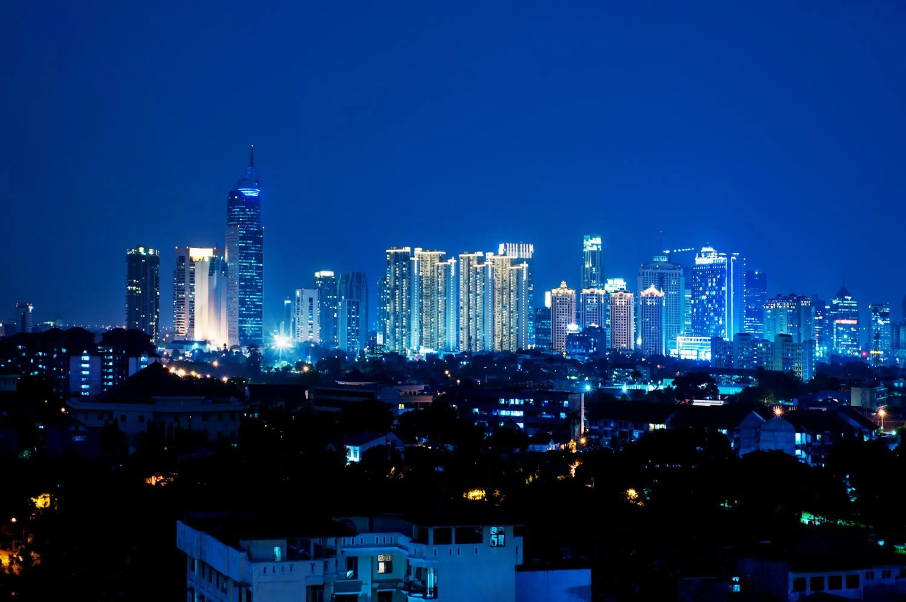 City view in Blue Sky Hotel Petamburan
