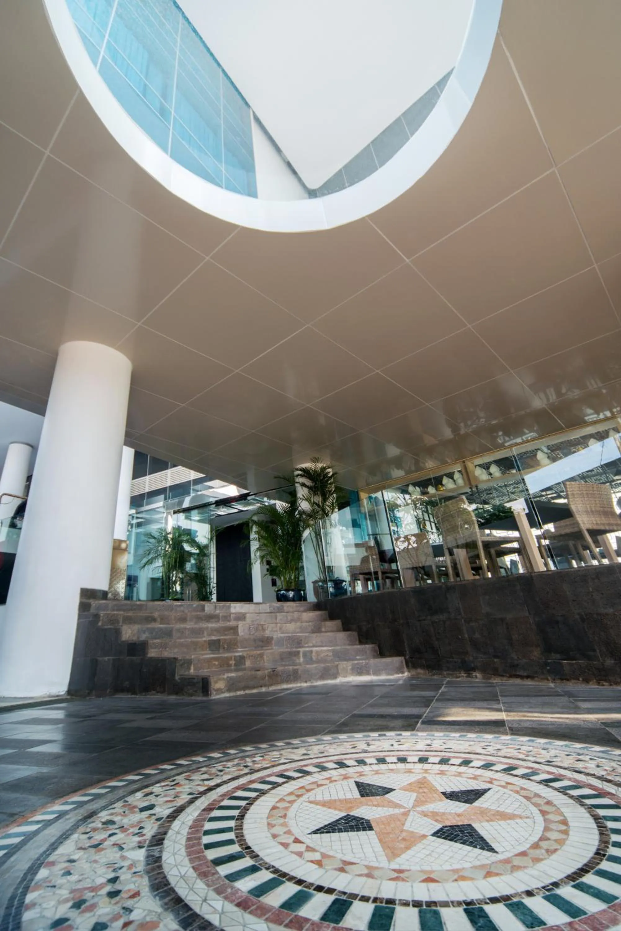 Decorative detail in Blue Sky Hotel Petamburan