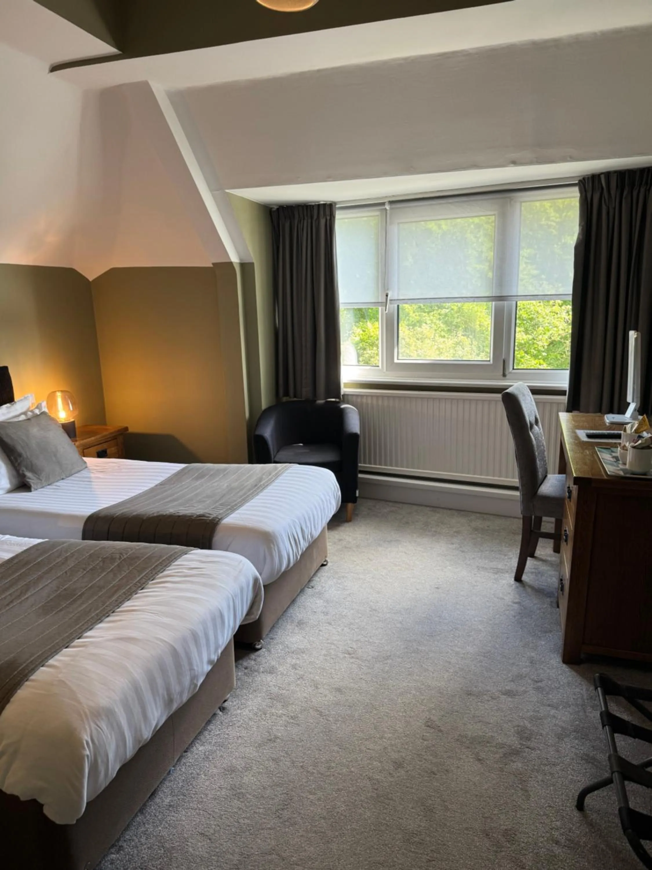 Bed in Oaklands Hotel