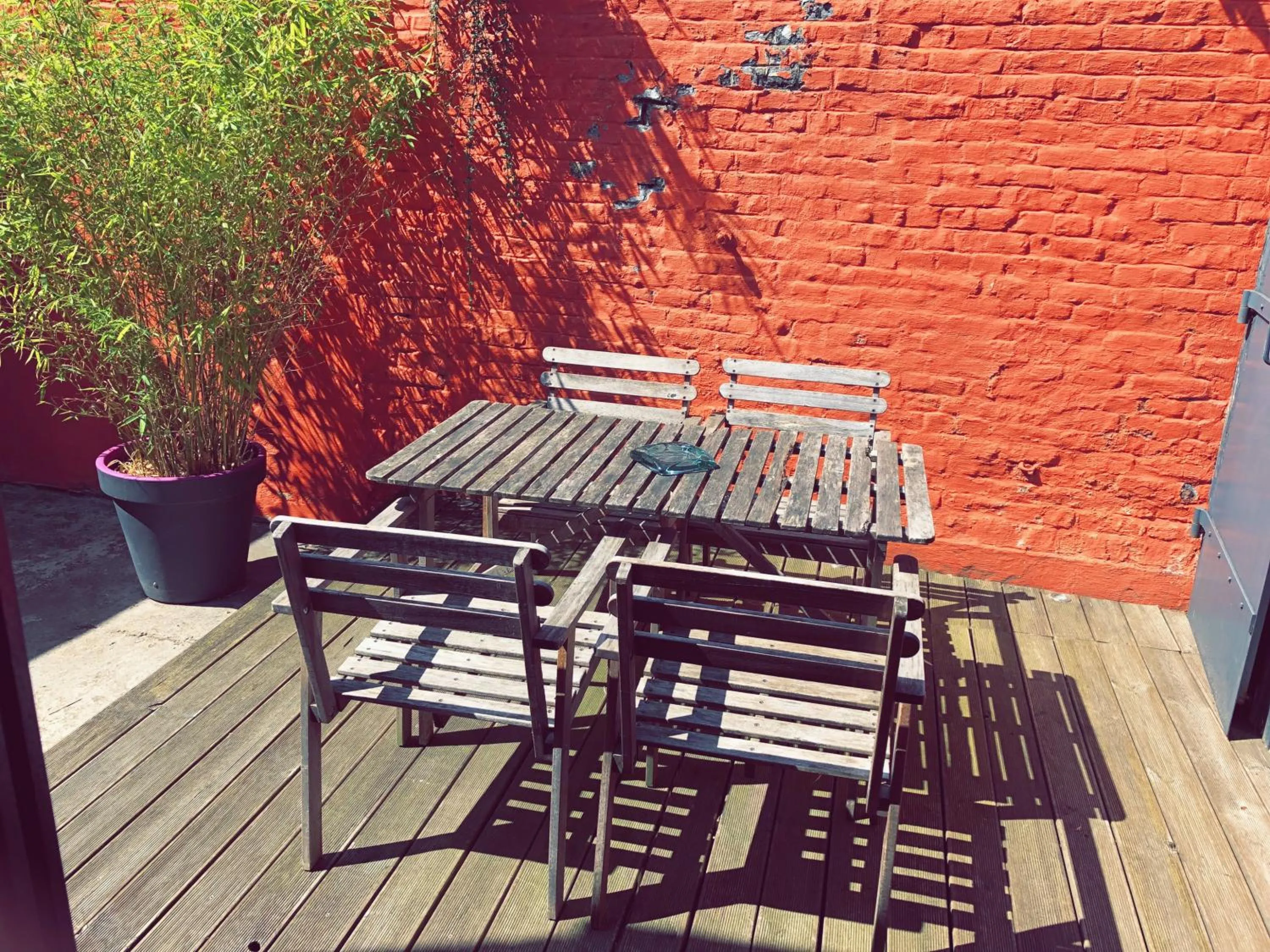 Inner courtyard view in Nuit en Ville Lille La Madeleine