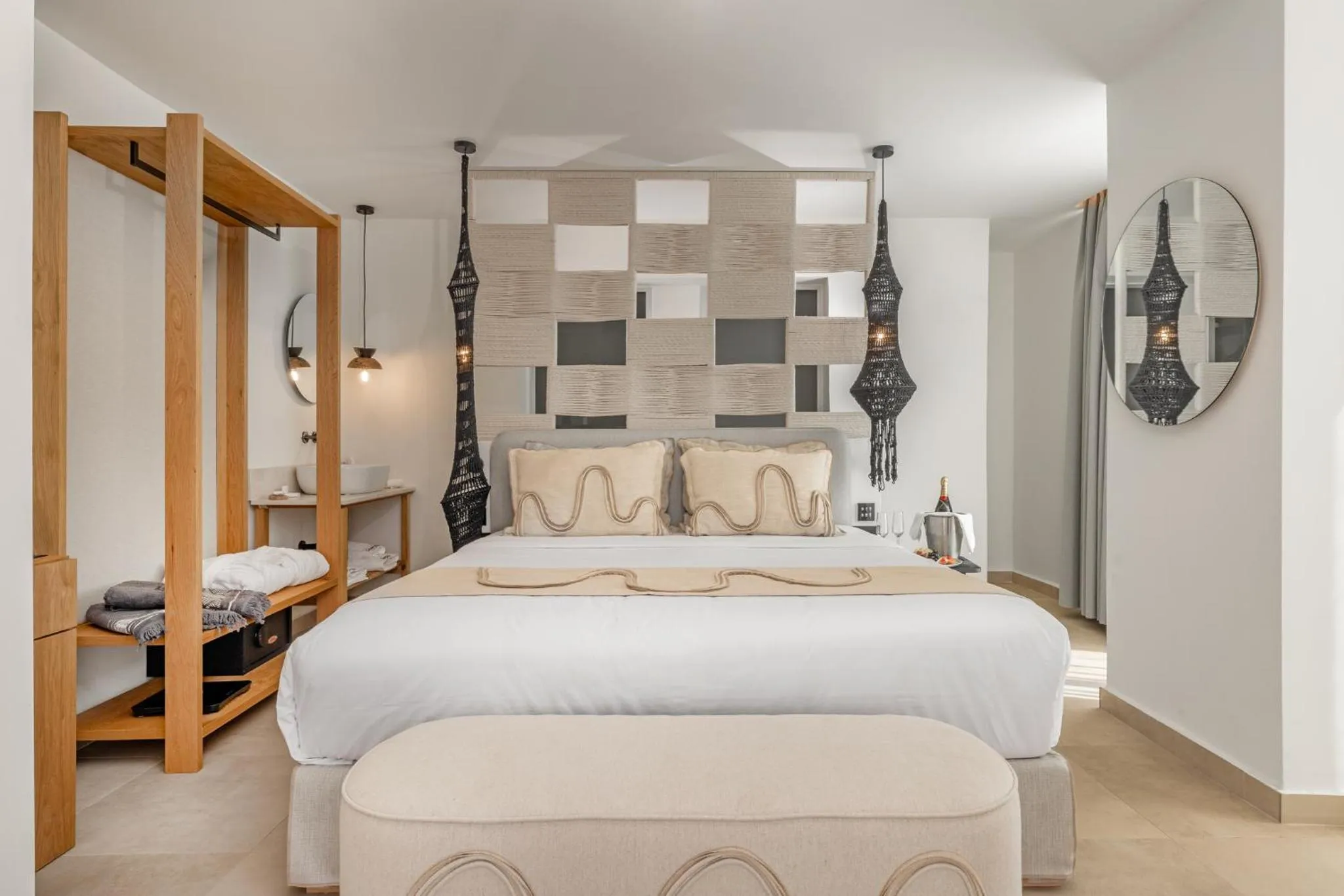 Bed in Cabana White Boutique Hotel