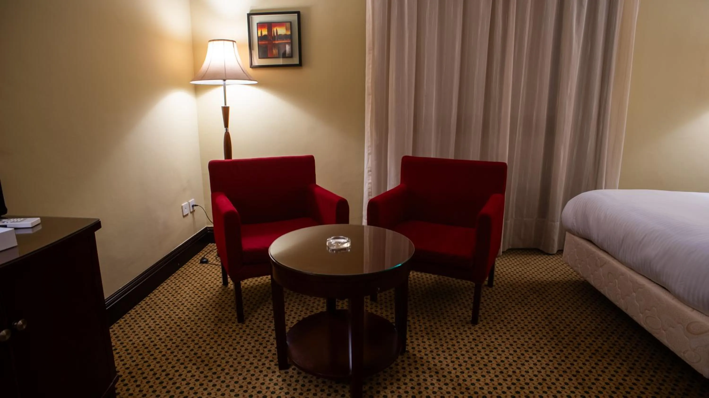 Seating area, Bed in The Villa 604 Powered by look