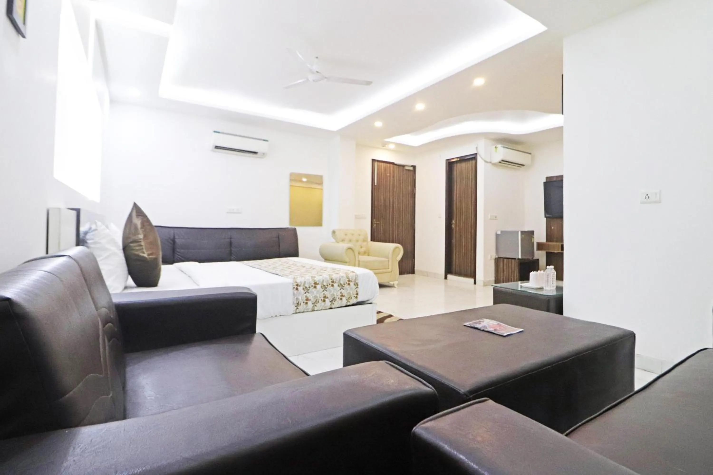 View (from property/room), Bed in Hotel Mayda Prime Near Delhi Airport