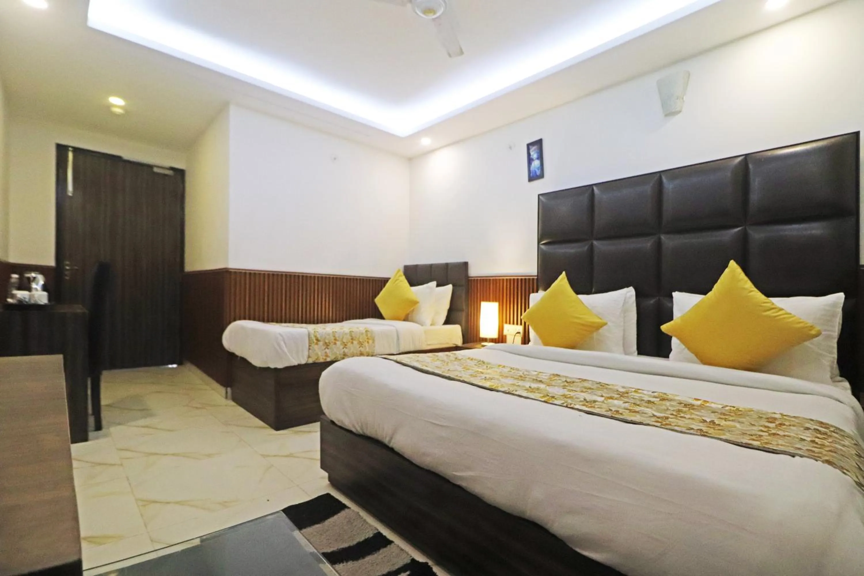 View (from property/room), Bed in Hotel Mayda Prime Near Delhi Airport