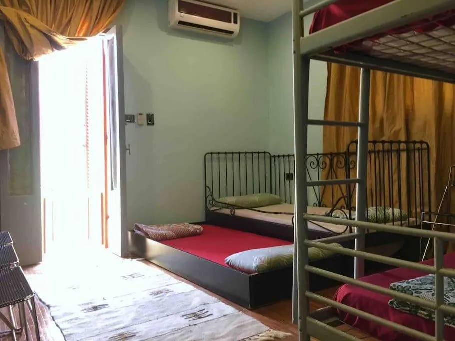 Bed in Apartment on a rooftop in Downtown, Cairo