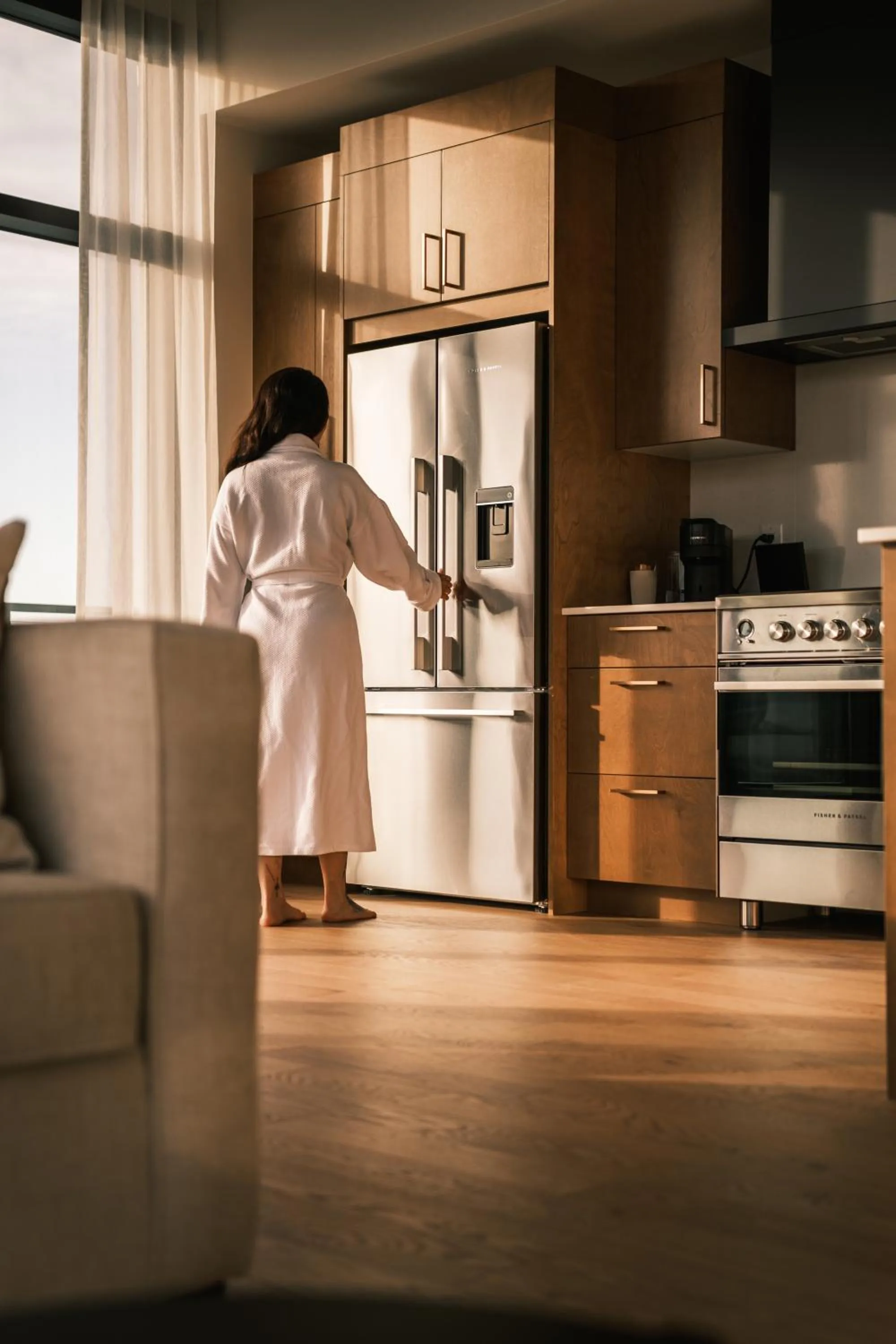 Kitchen or kitchenette in Hôtel Expérience - Quartier Des Marinas