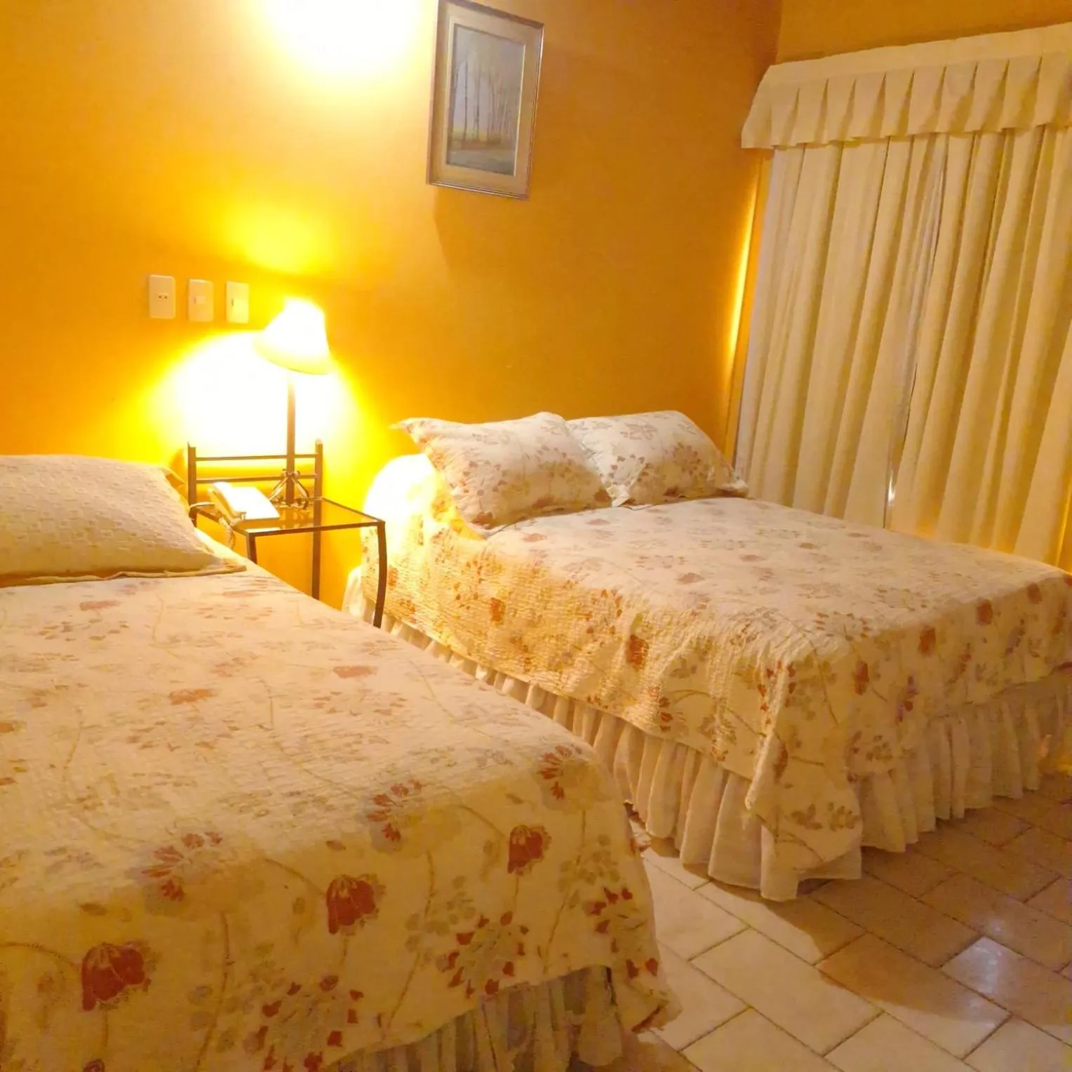 Bed in Hotel Santo Domingo