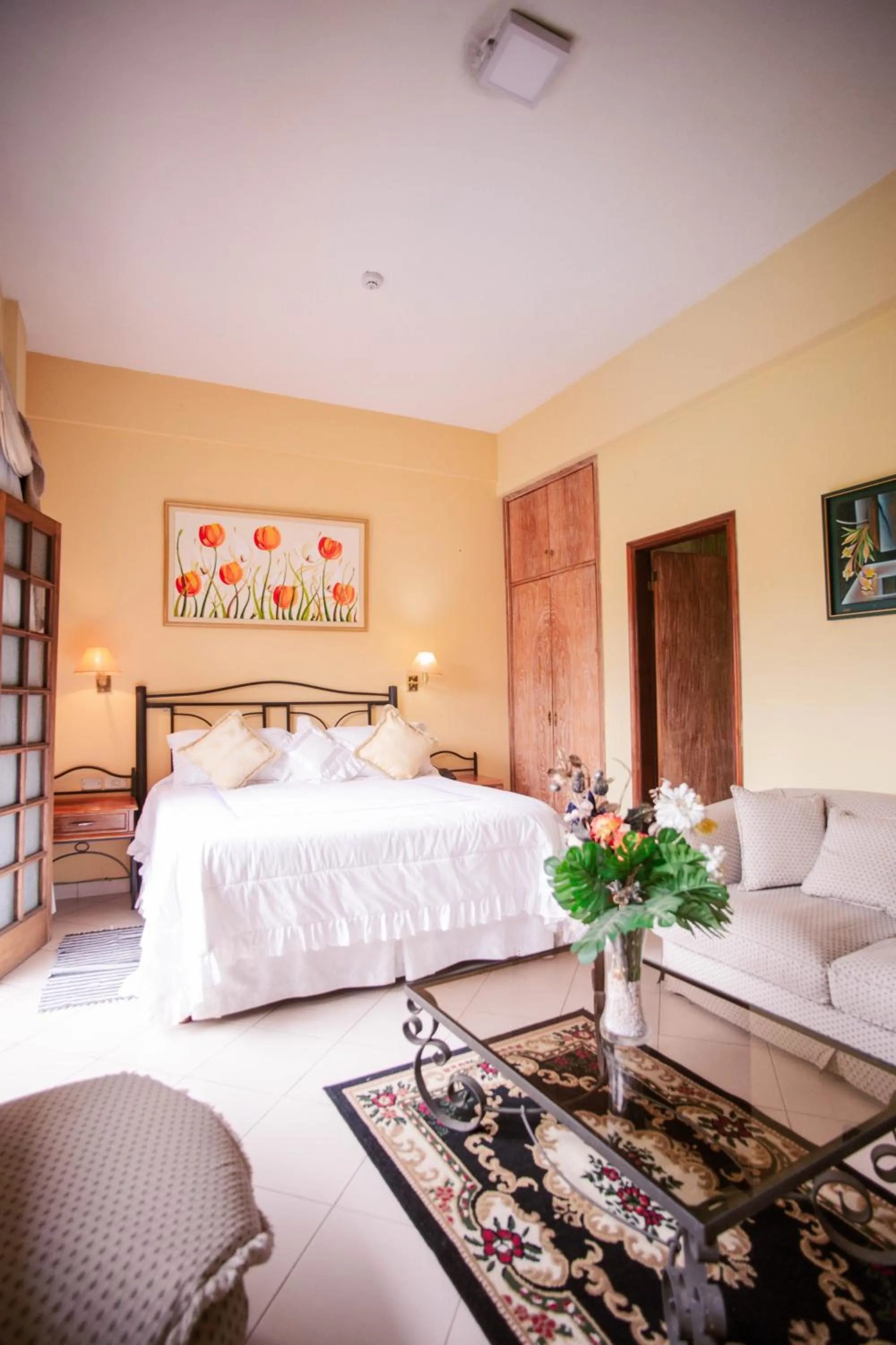 Bed in Hotel Santo Domingo