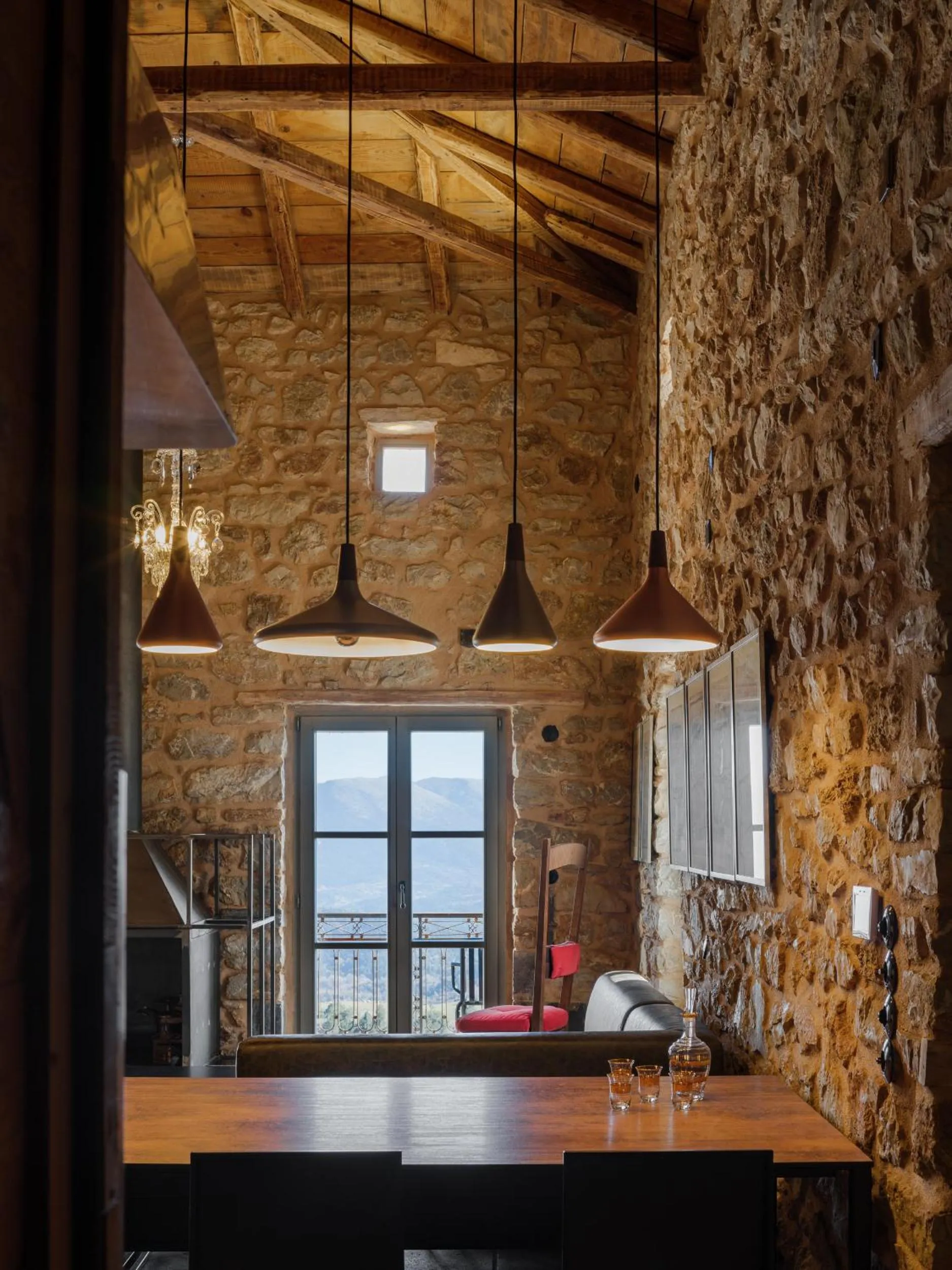 Living room in Moreas Peak Lodge