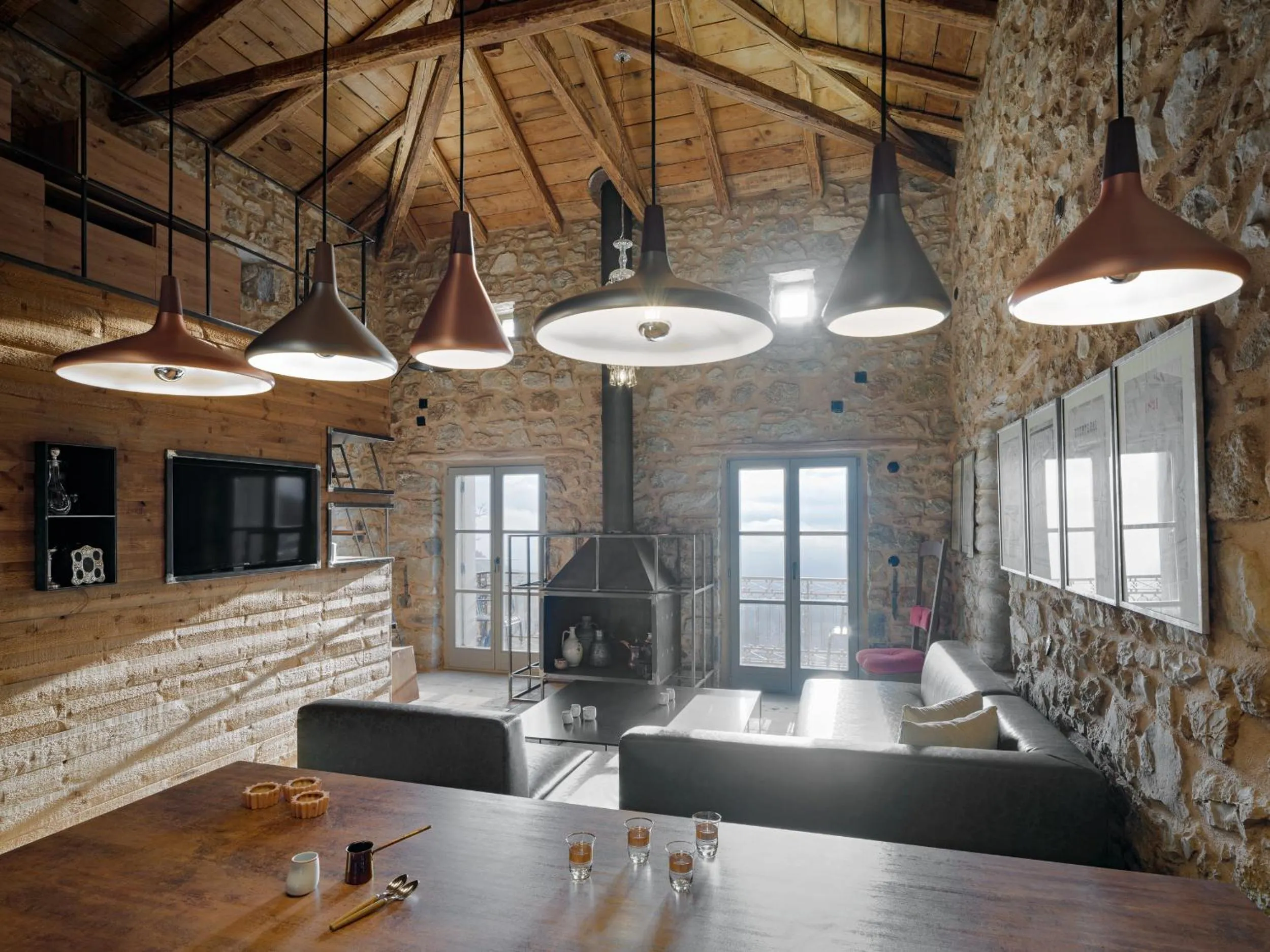 Seating area in Moreas Peak Lodge