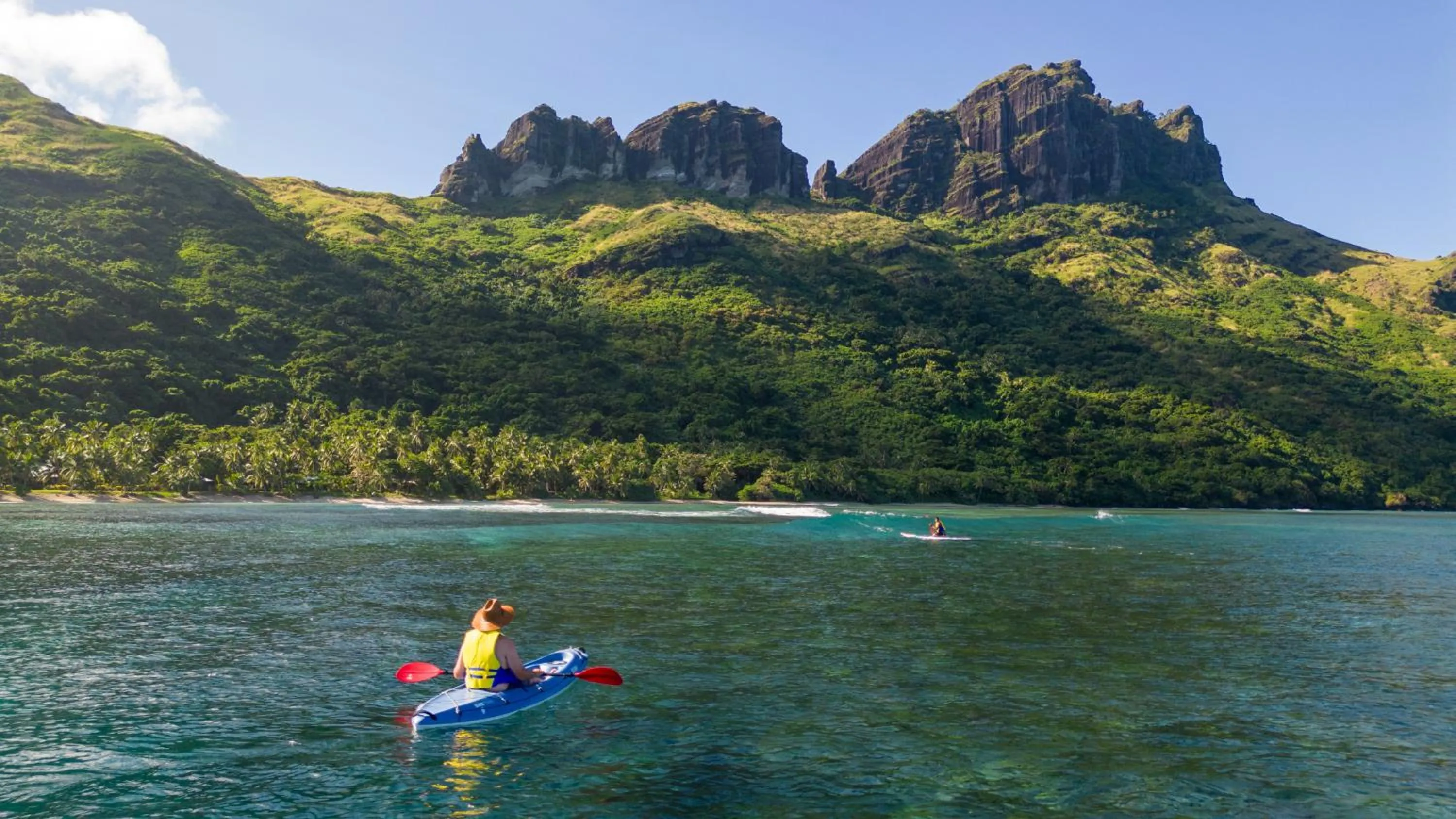 Canoeing in Waya Island Resort