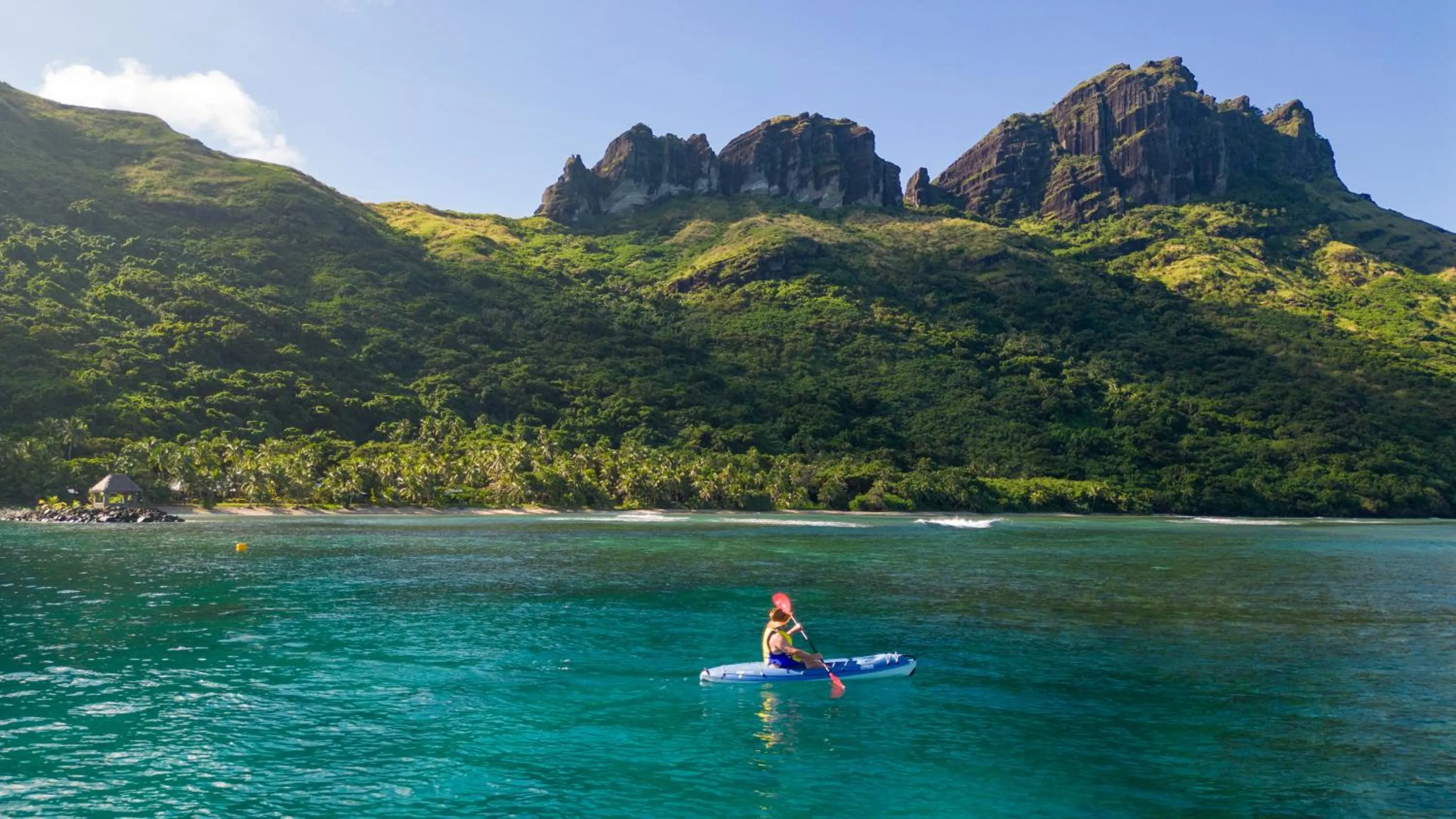 Canoeing in Waya Island Resort