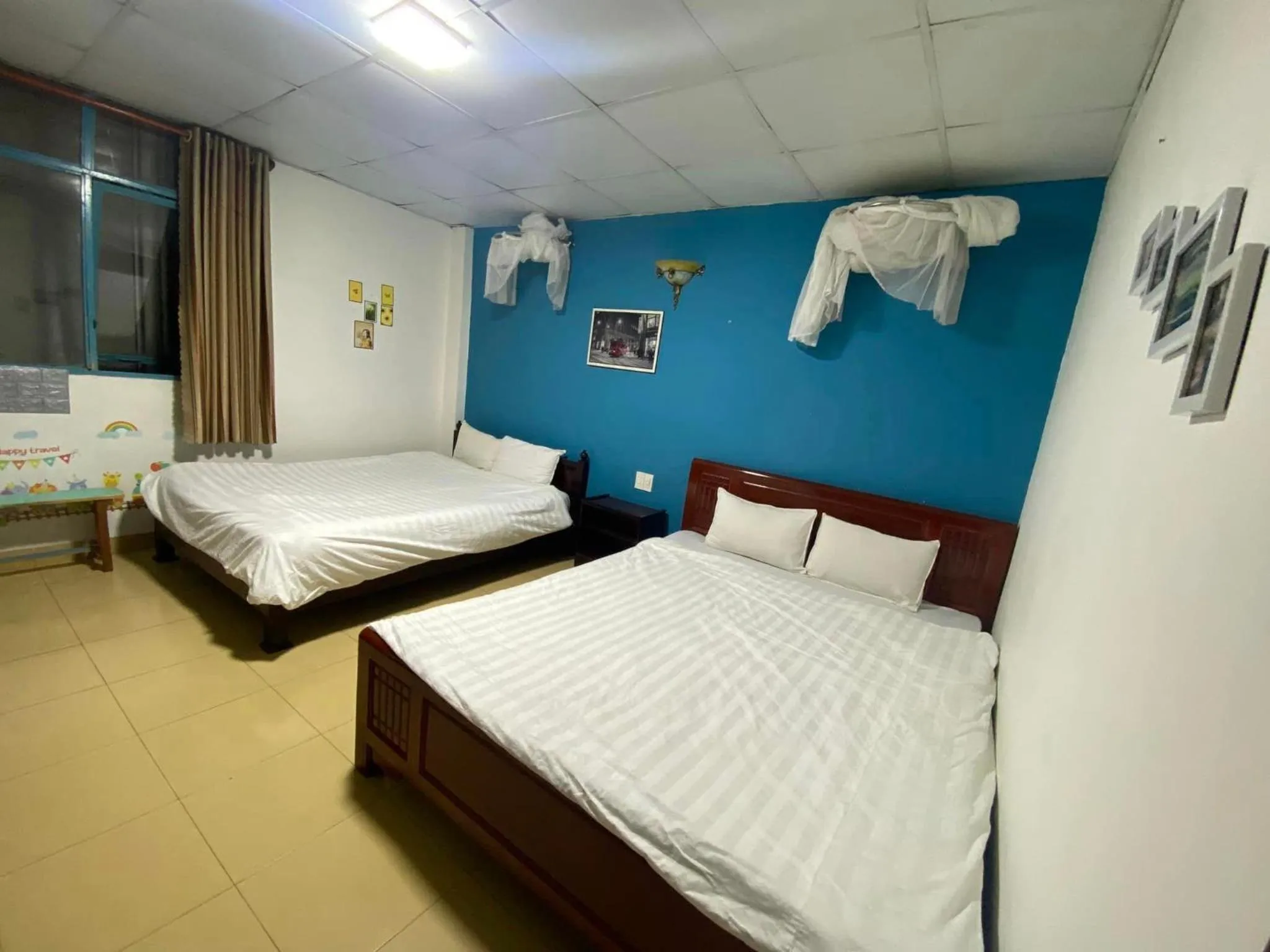 Bed in Mr.Happy Homestay