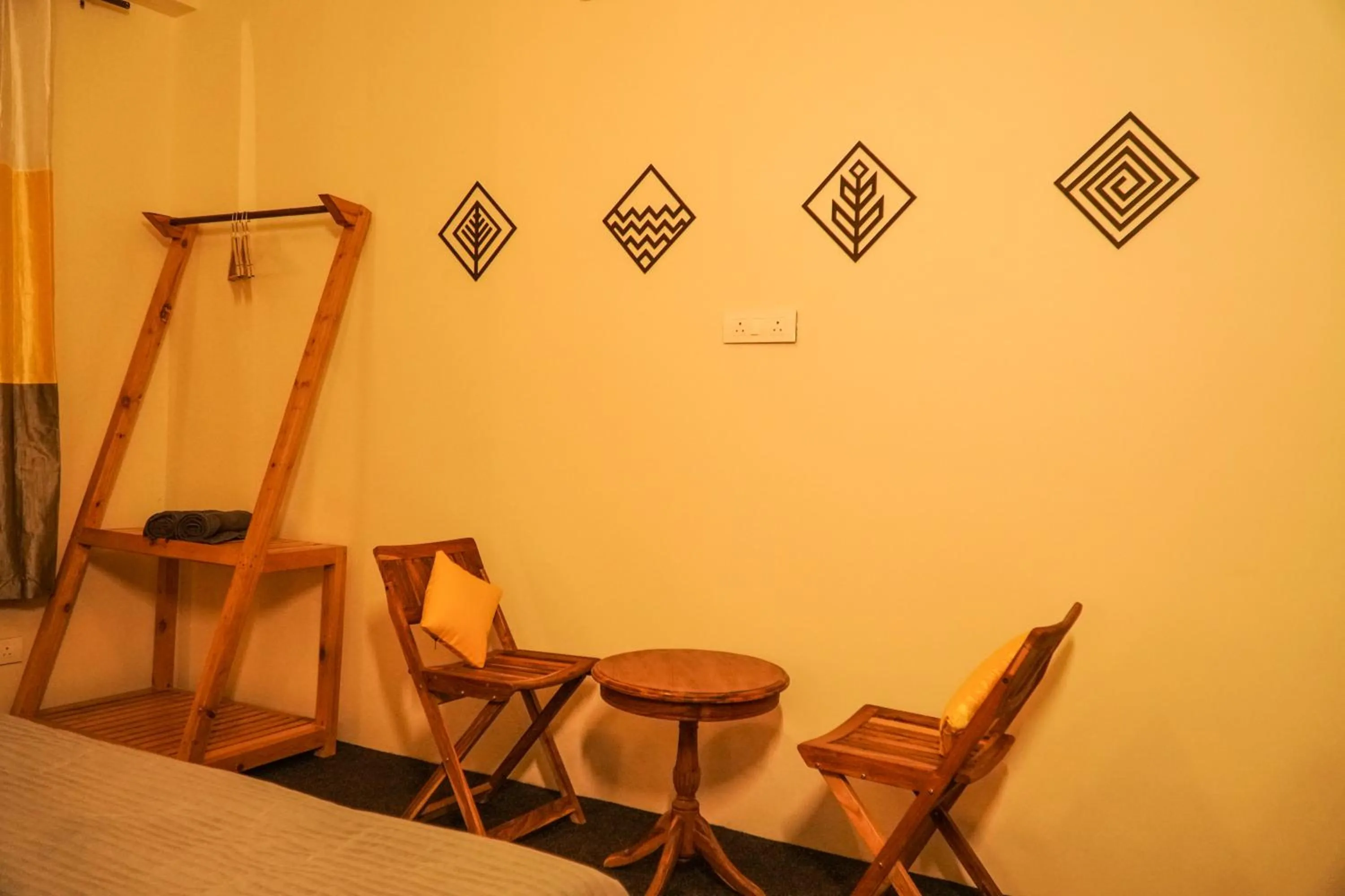 Seating area in Firefly Hostel