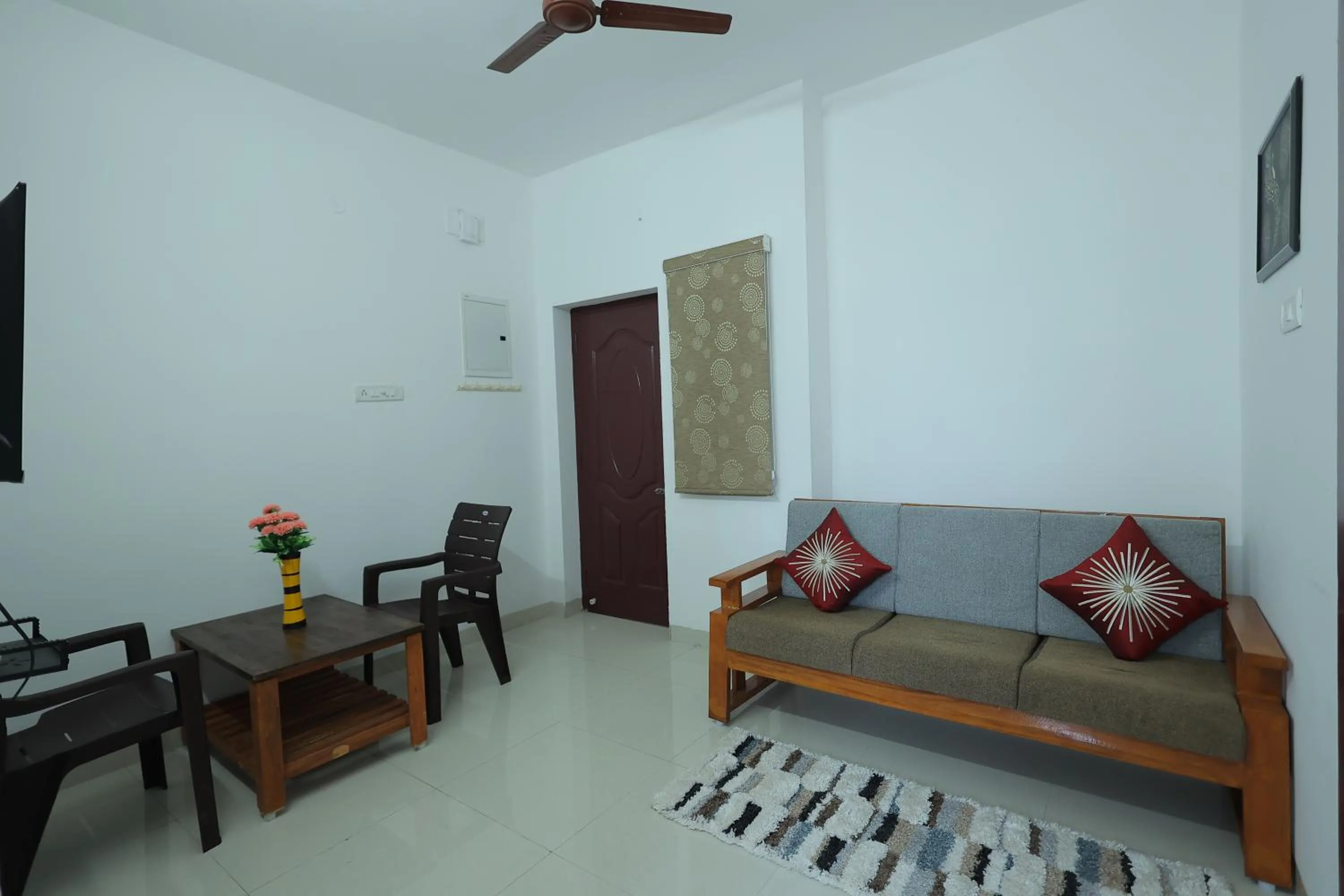 Living room in Royal Beach Service Apartment