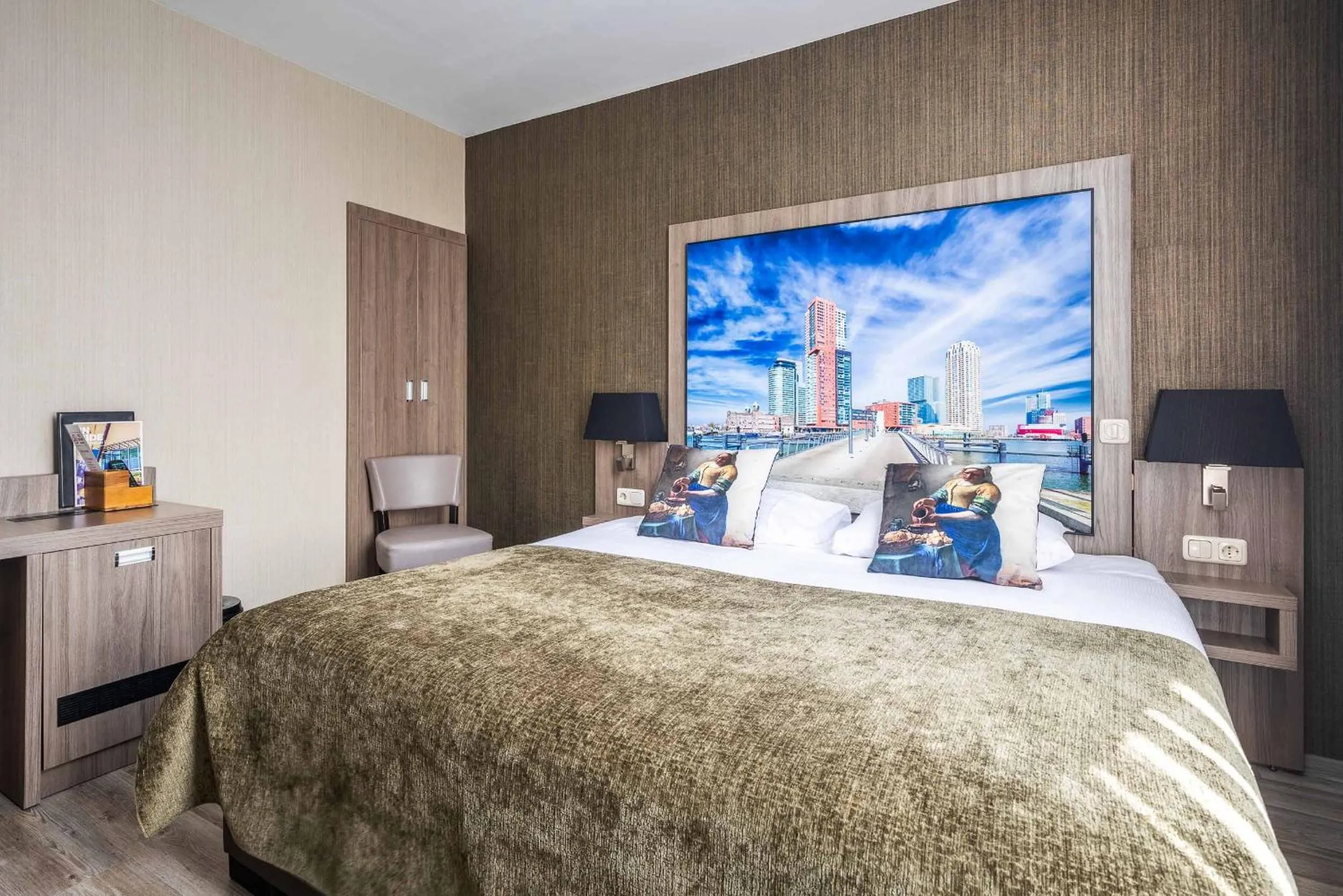 Bed in Boutique Hotel Milano Rotterdam-Centre