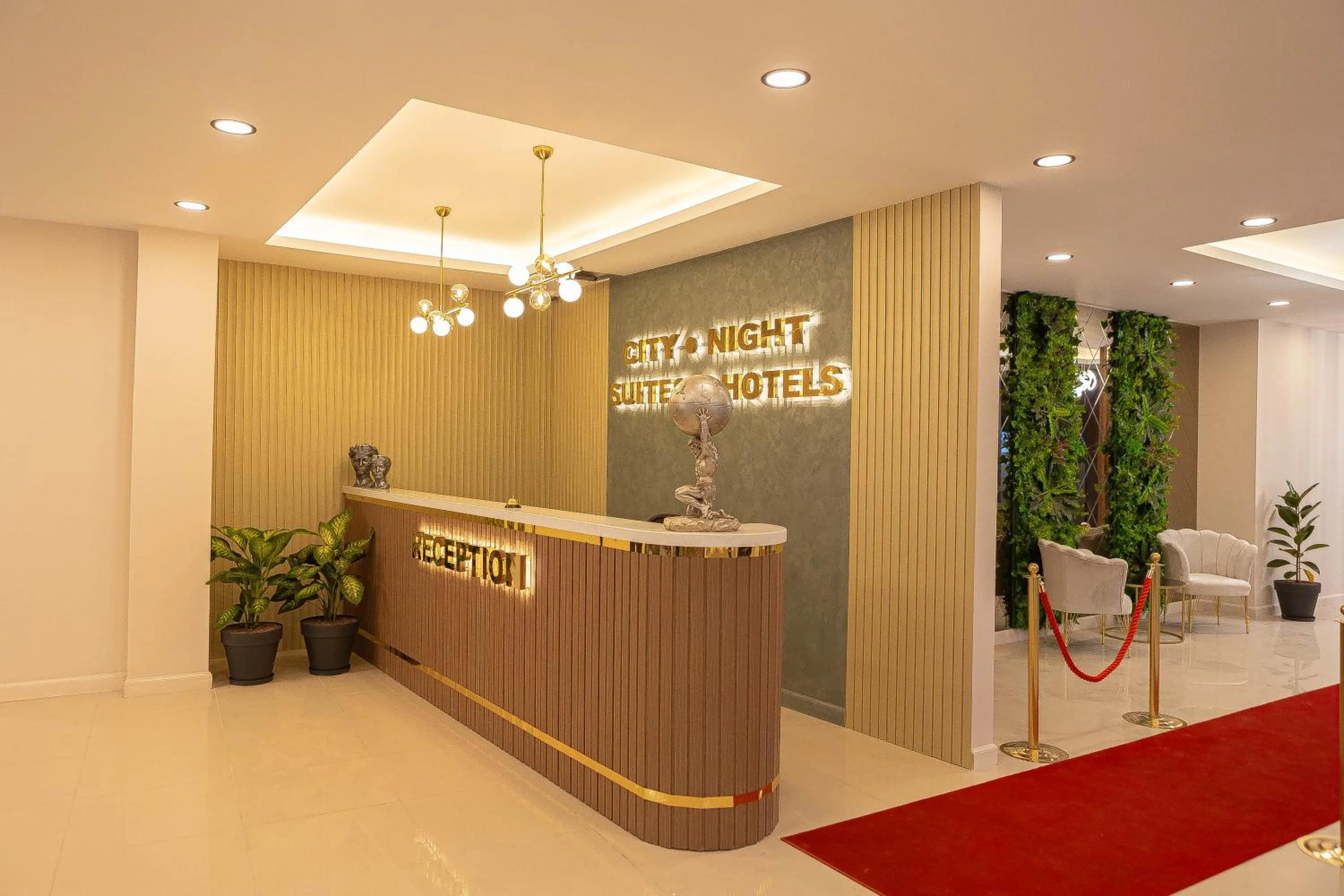 Lobby or reception in City Night Suites & Hotels