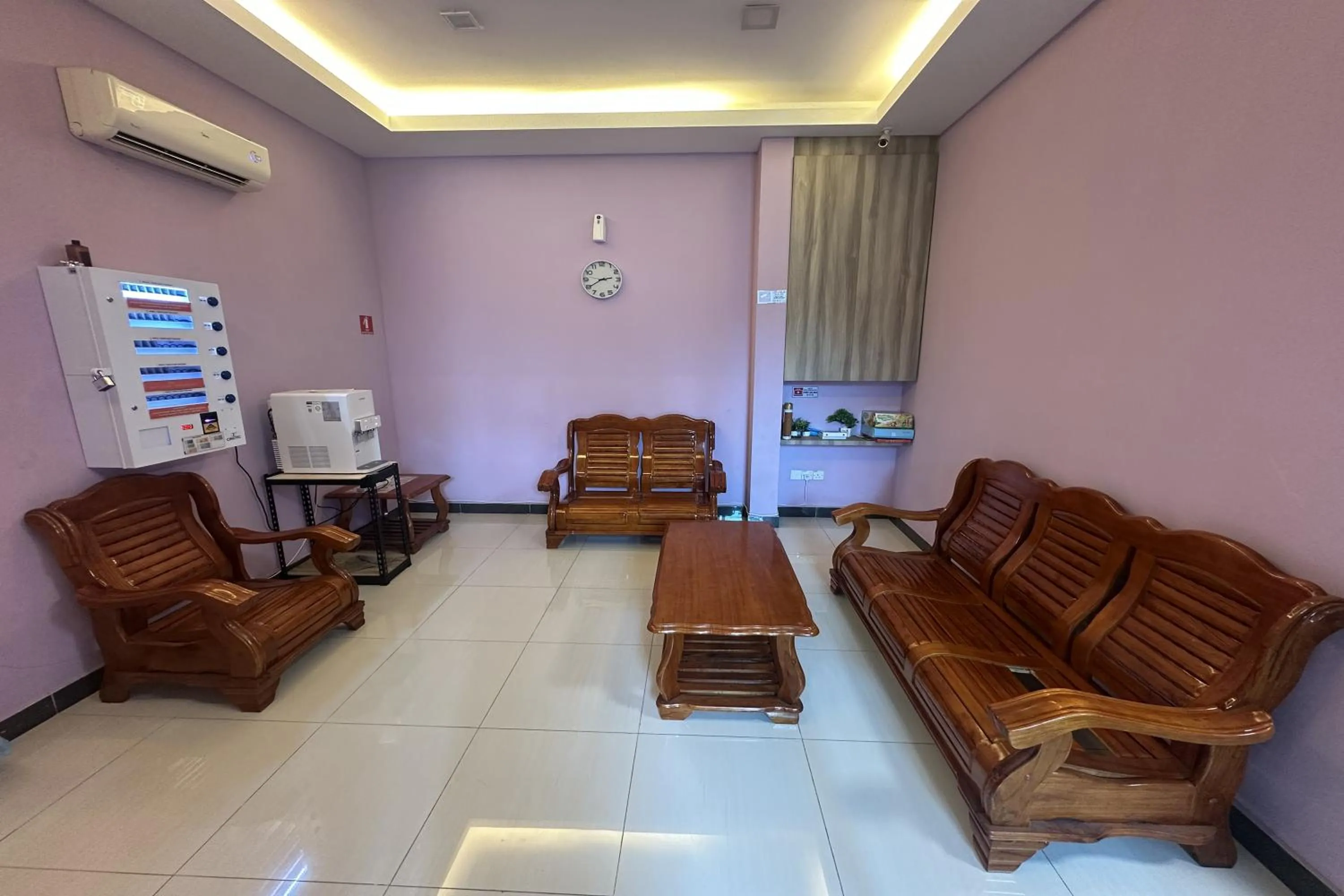 Seating area in ABC Hostel