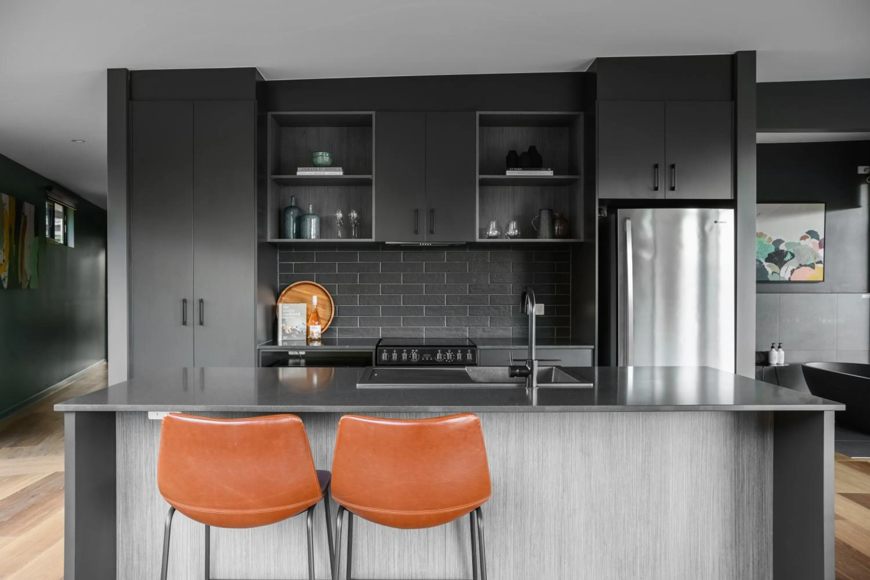 Kitchen or kitchenette in The View Bright - Apartment 2
