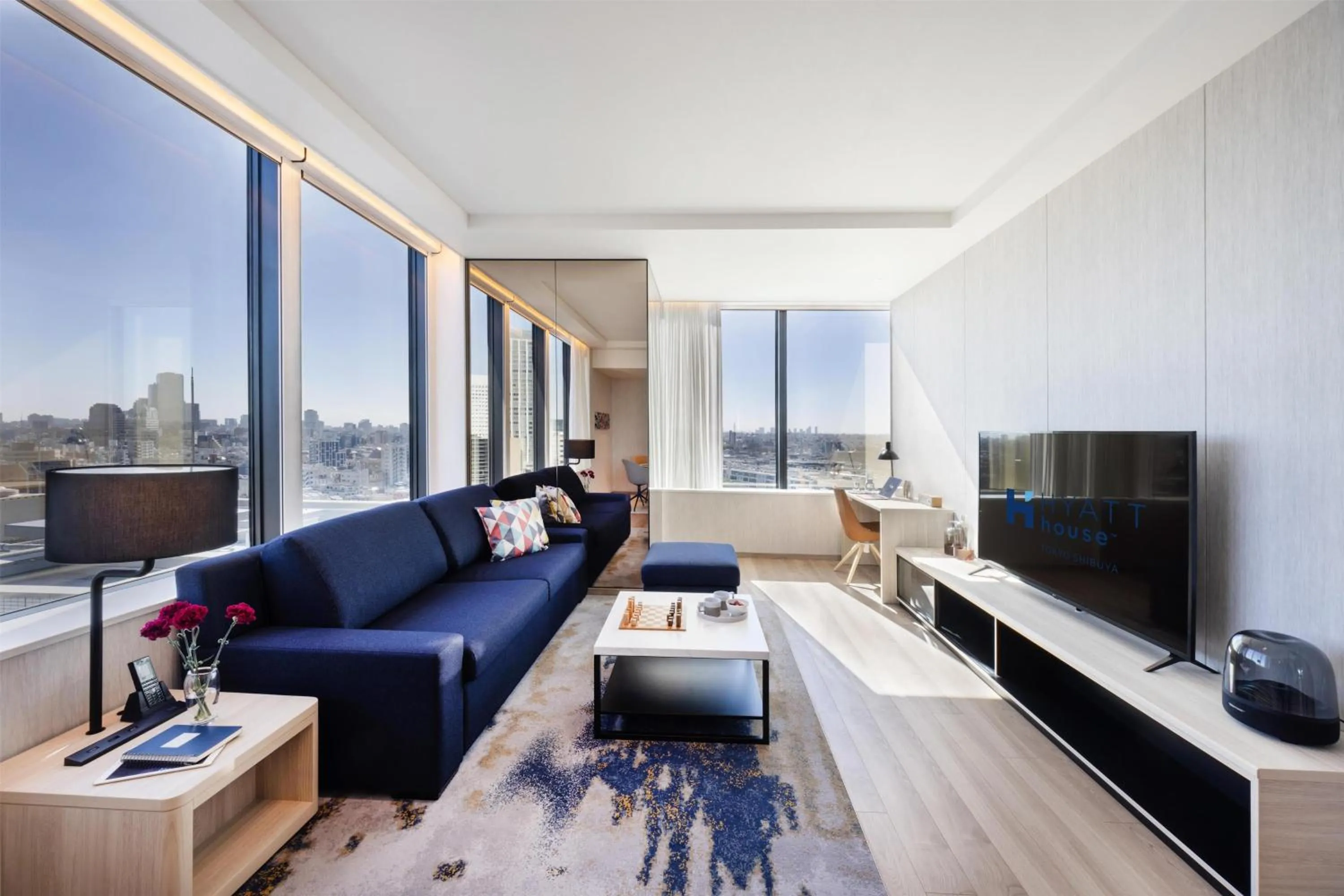 Photo of the whole room in Hyatt House Tokyo Shibuya